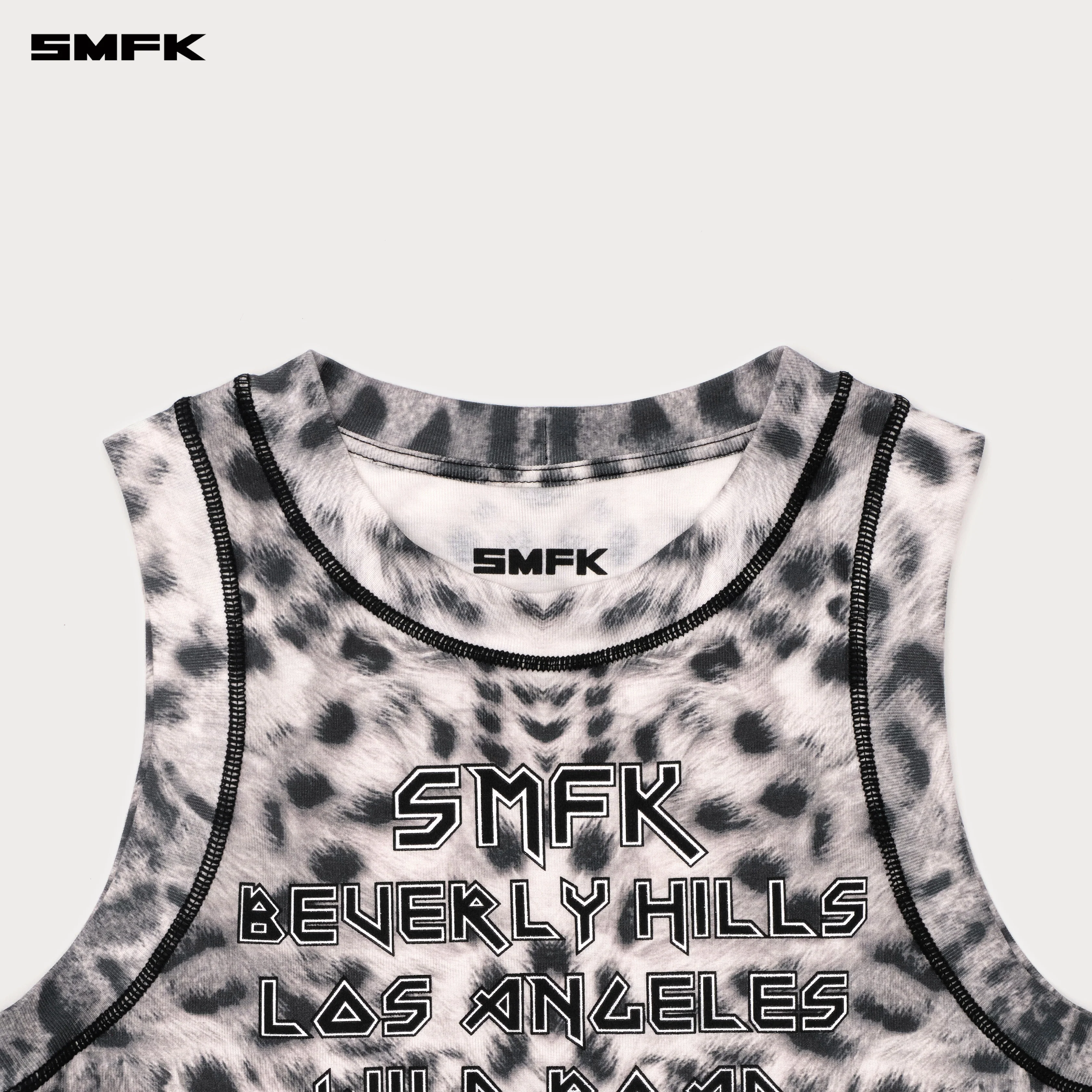 Beverly Sports Tank Top White Leopard - Image 7