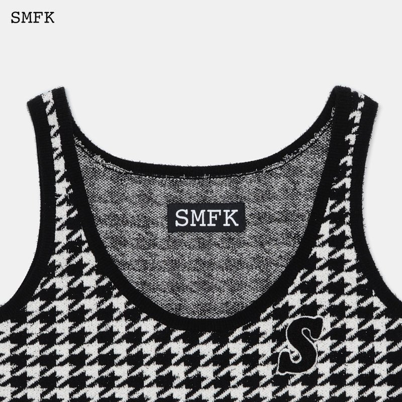 Black Bird Check Knitted Undershirt Black Bird Check - Image 6