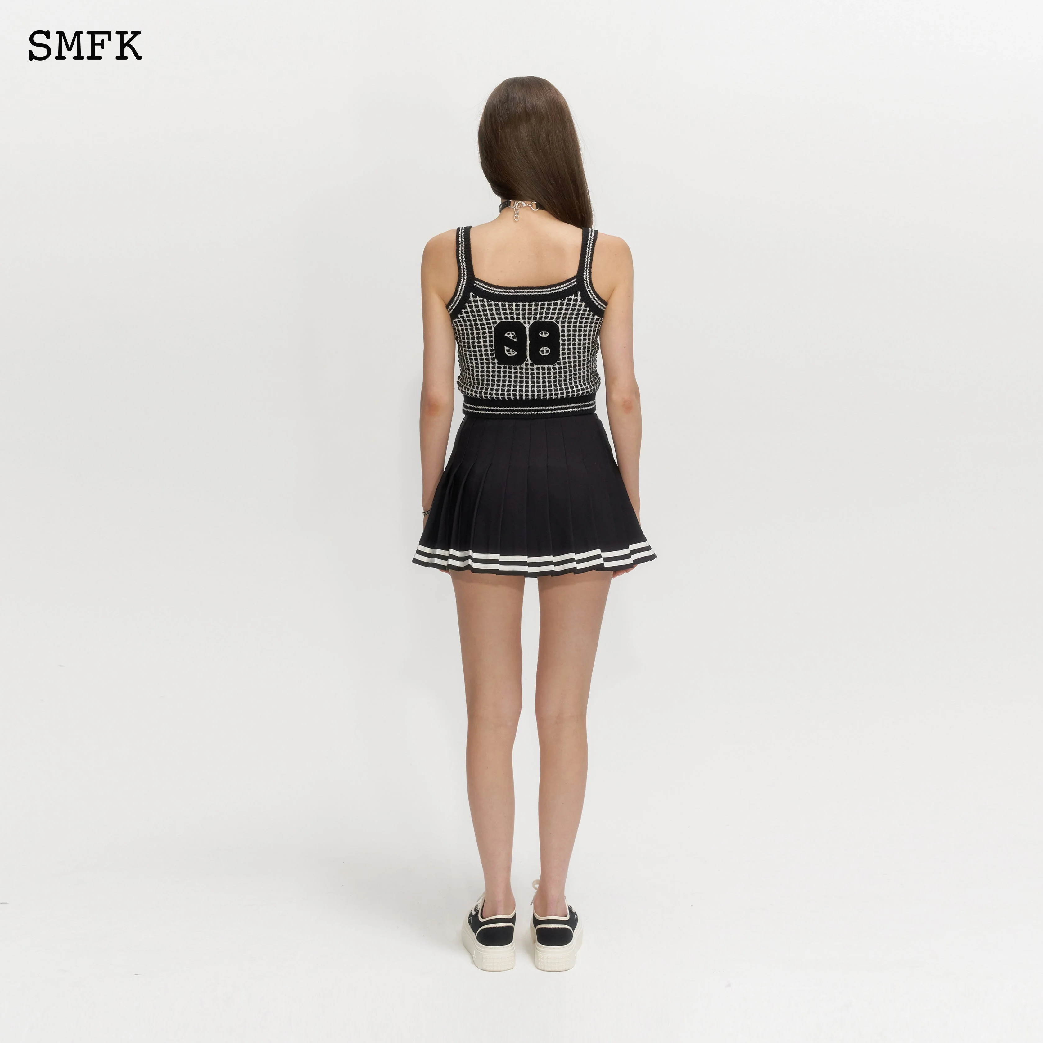 Compass Academy Black Pleated Skirt - Image 2