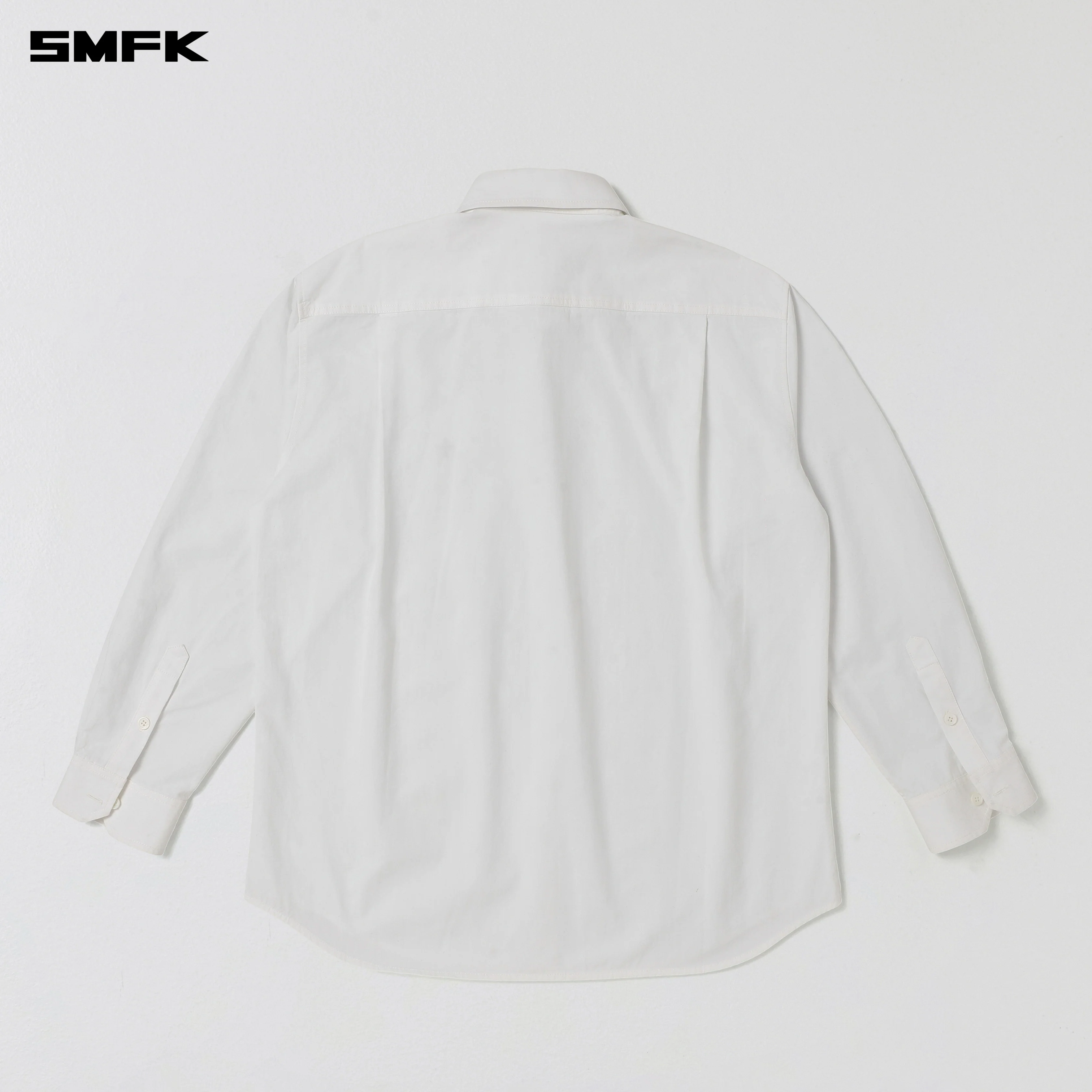 COMPASS BADGE CARGO SHIRT/COTTON CLOUD WHITE - Image 6