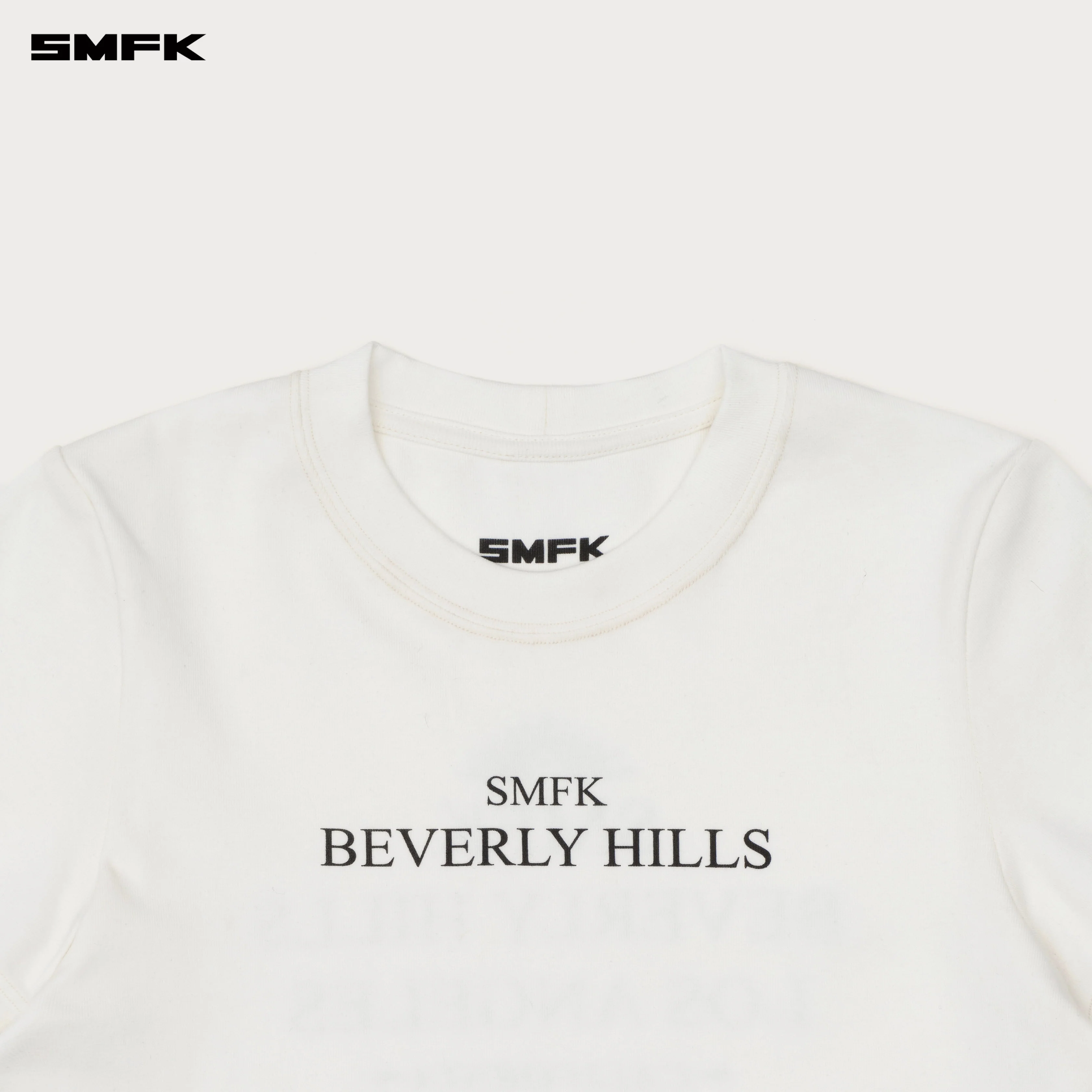 Compass Beverly Movie Subtitles Crop Tee Snowy Mountain White - Image 7