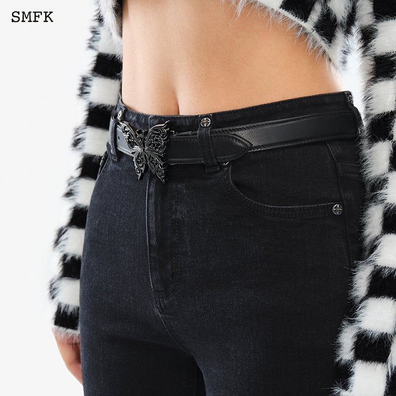 Compass butterfly vintage belt Black - Image 5