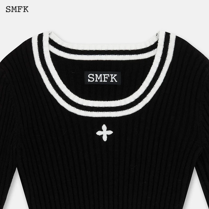 Compass Classic Cashmere Short Sweater Black - Image 6