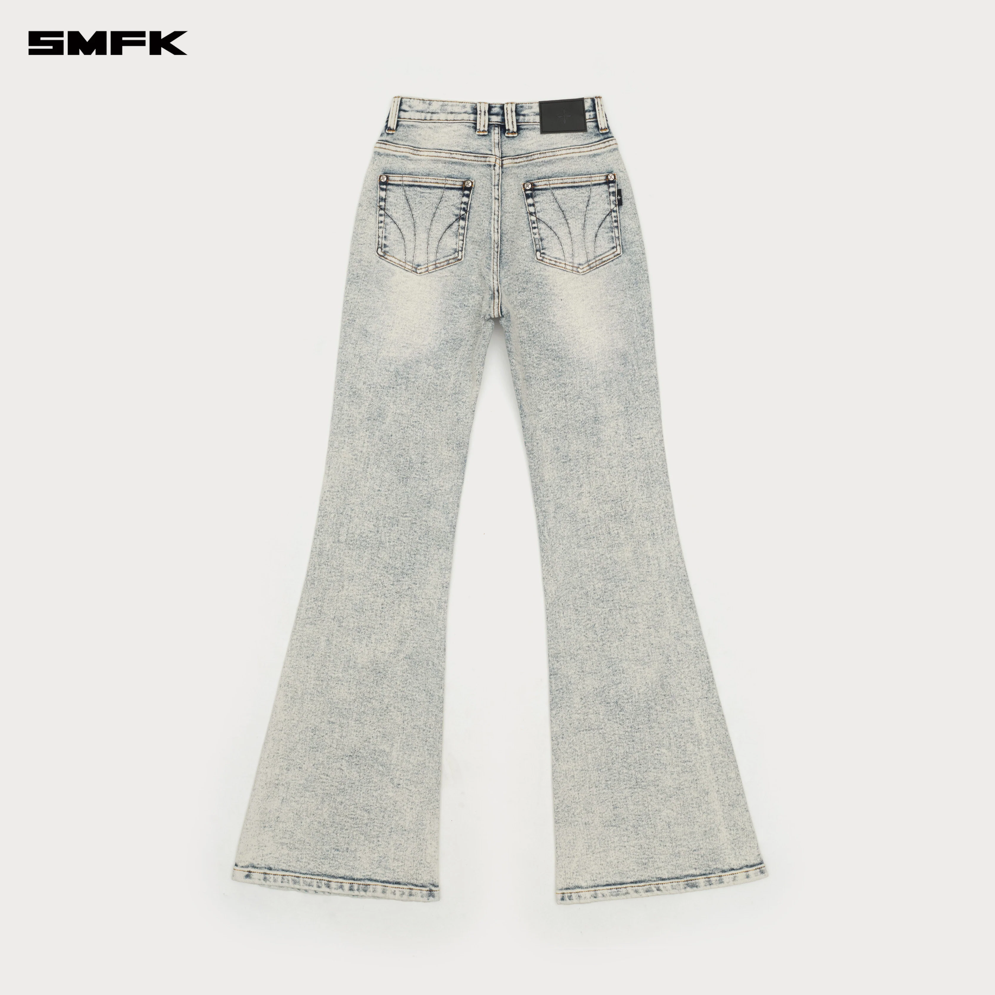 Compass Classic Flared Jeans White Snowflake - Image 7