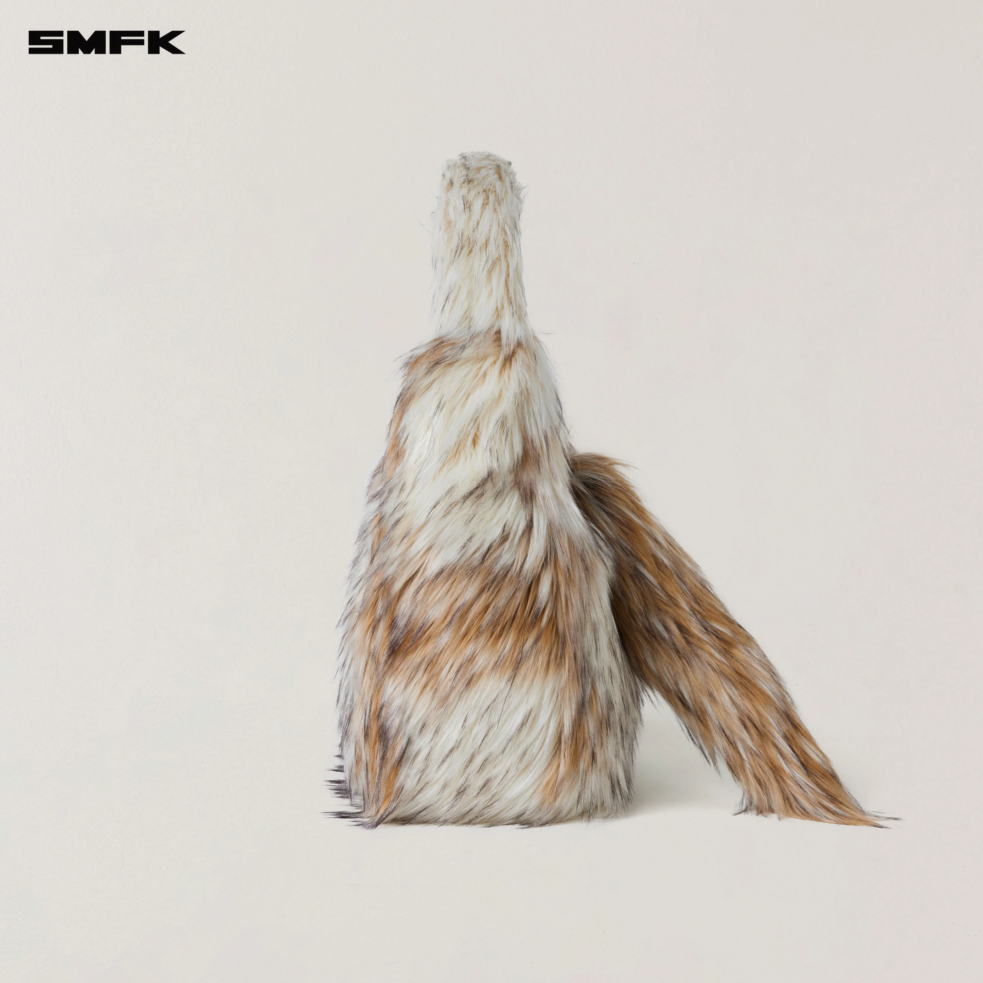 COMPASS COBBLE FURRY BAG/LARGE ARCTIC WOLF WHITE - Image 2