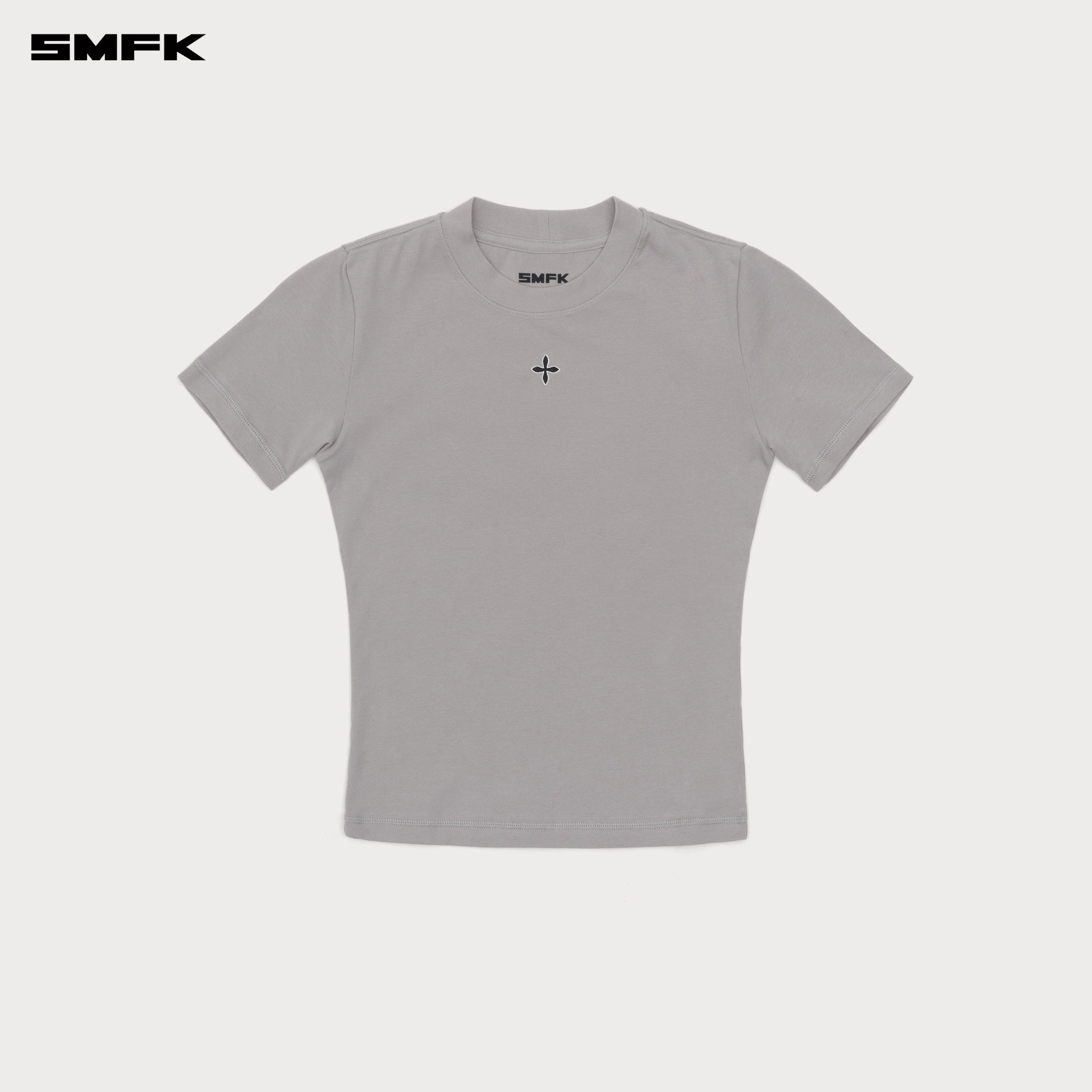 Compass Cross Badge Waist Tee Gray - Image 5