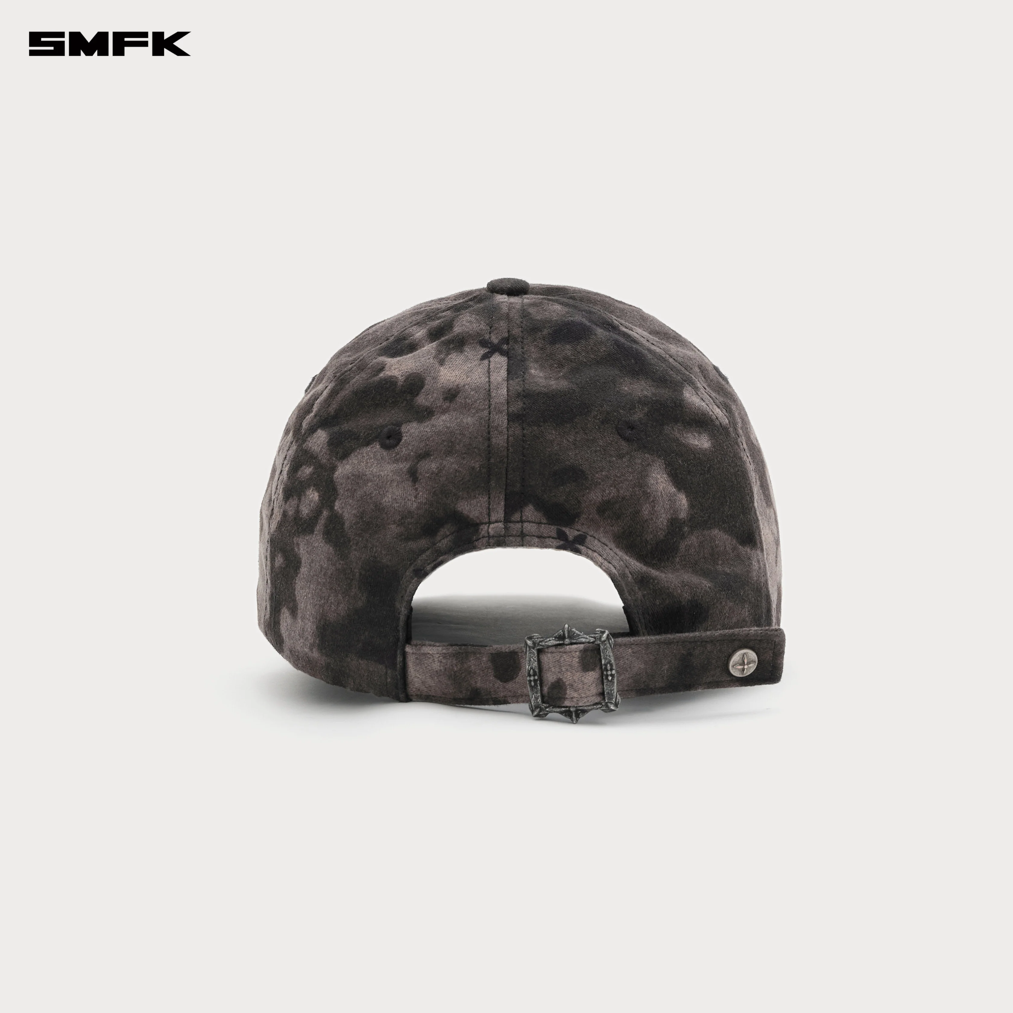 Compass Cross Chain Badge Baseball Cap Black - Image 3