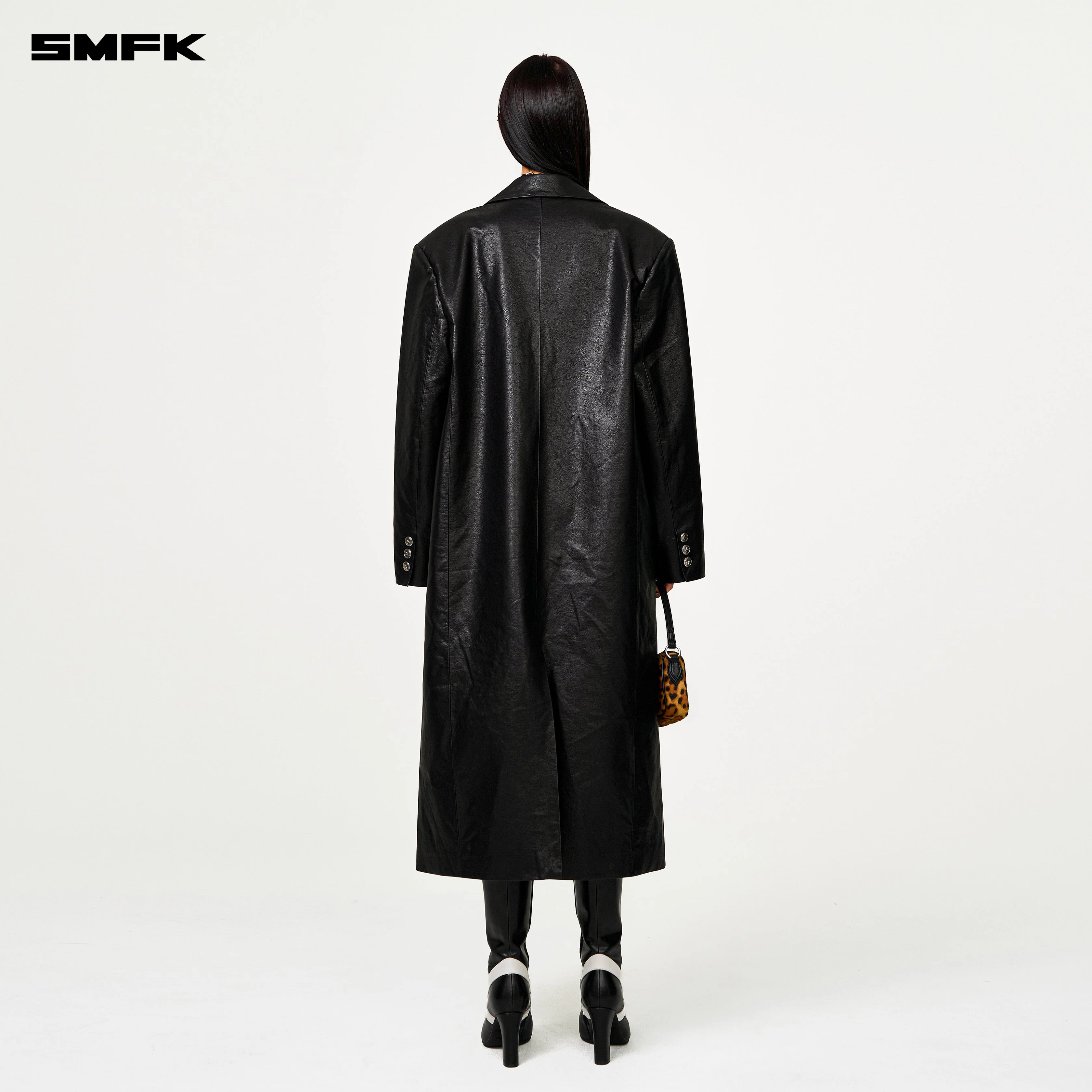 Compass Designer Cyber Trench Coat - Image 3