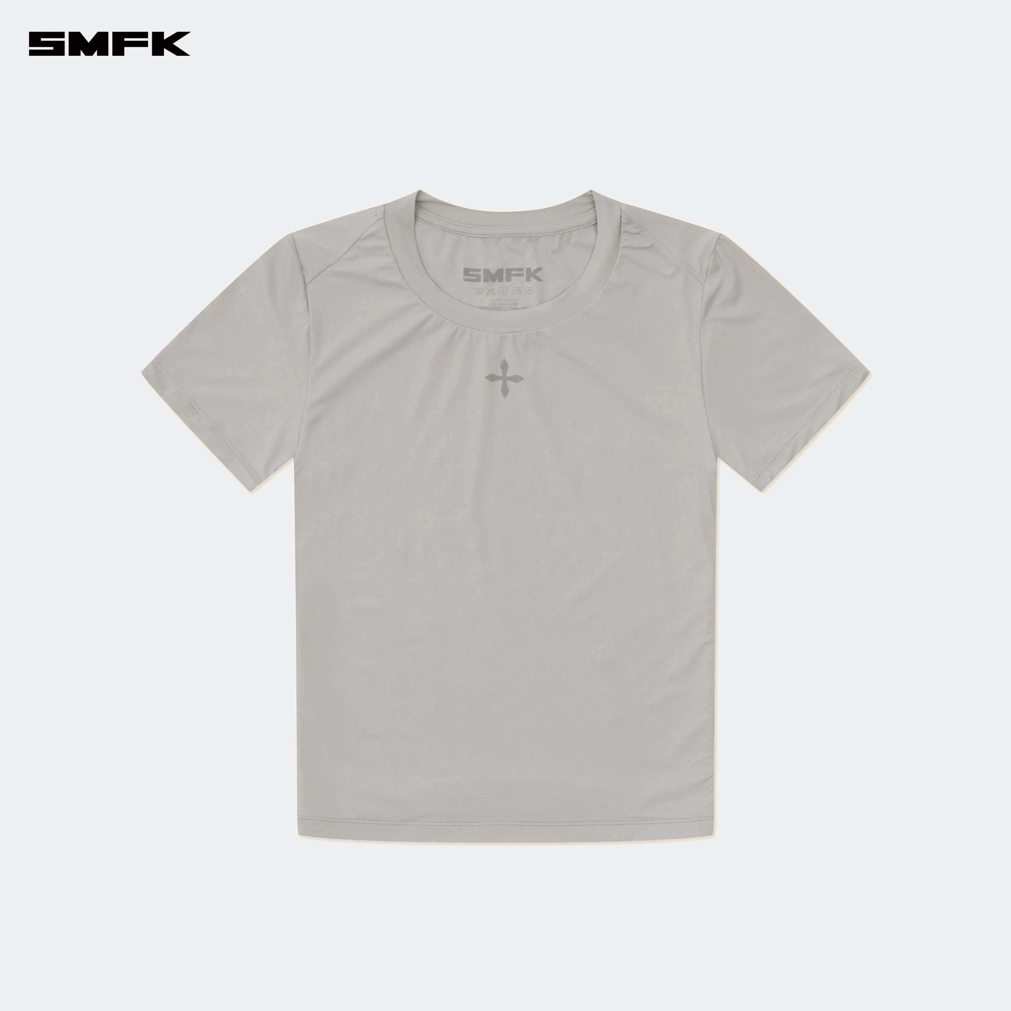 Compass Hug Skin-Tight Fitting Tee Gray - Image 5