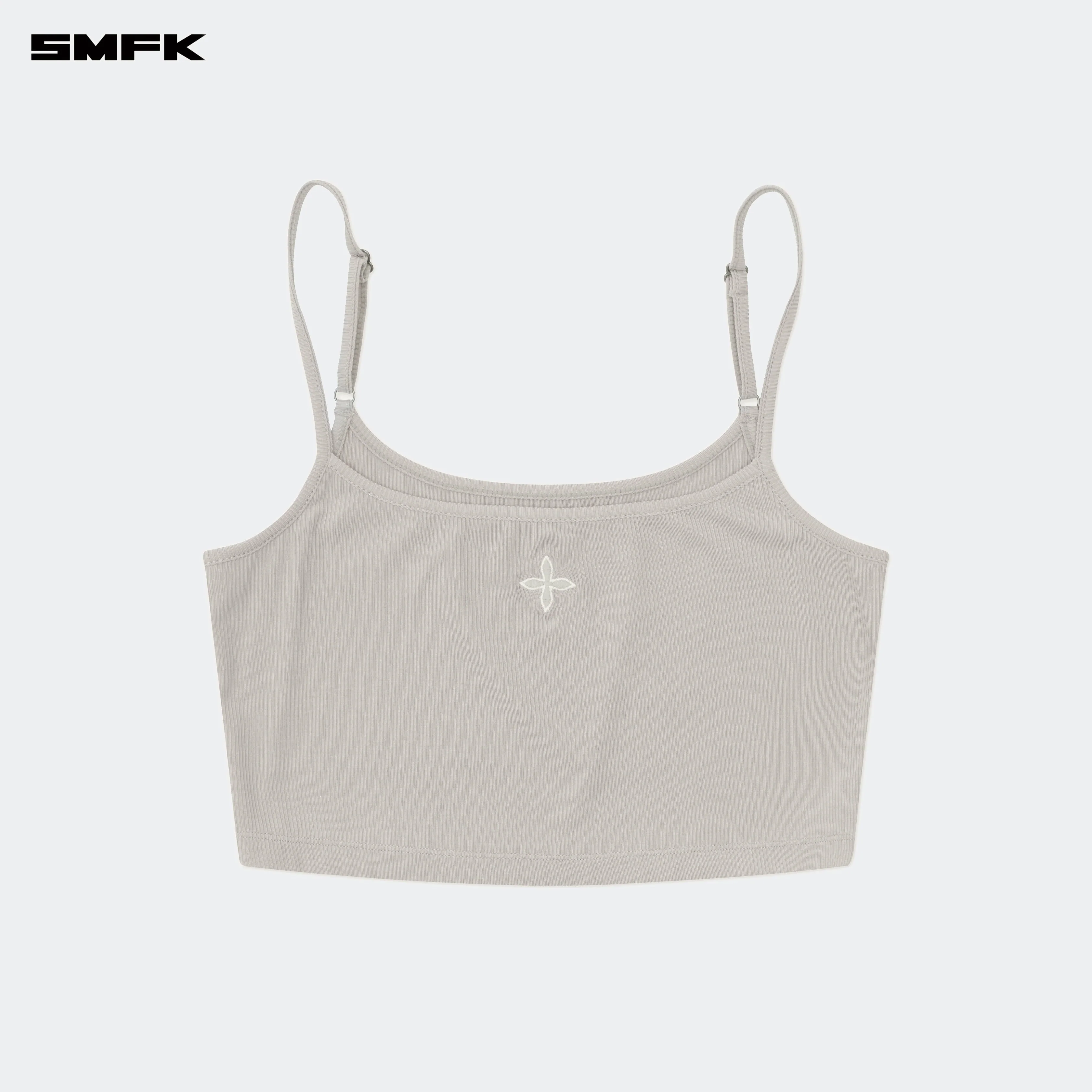 Compass Hug Ultra-Short Sports Strap Top Gray - Image 5