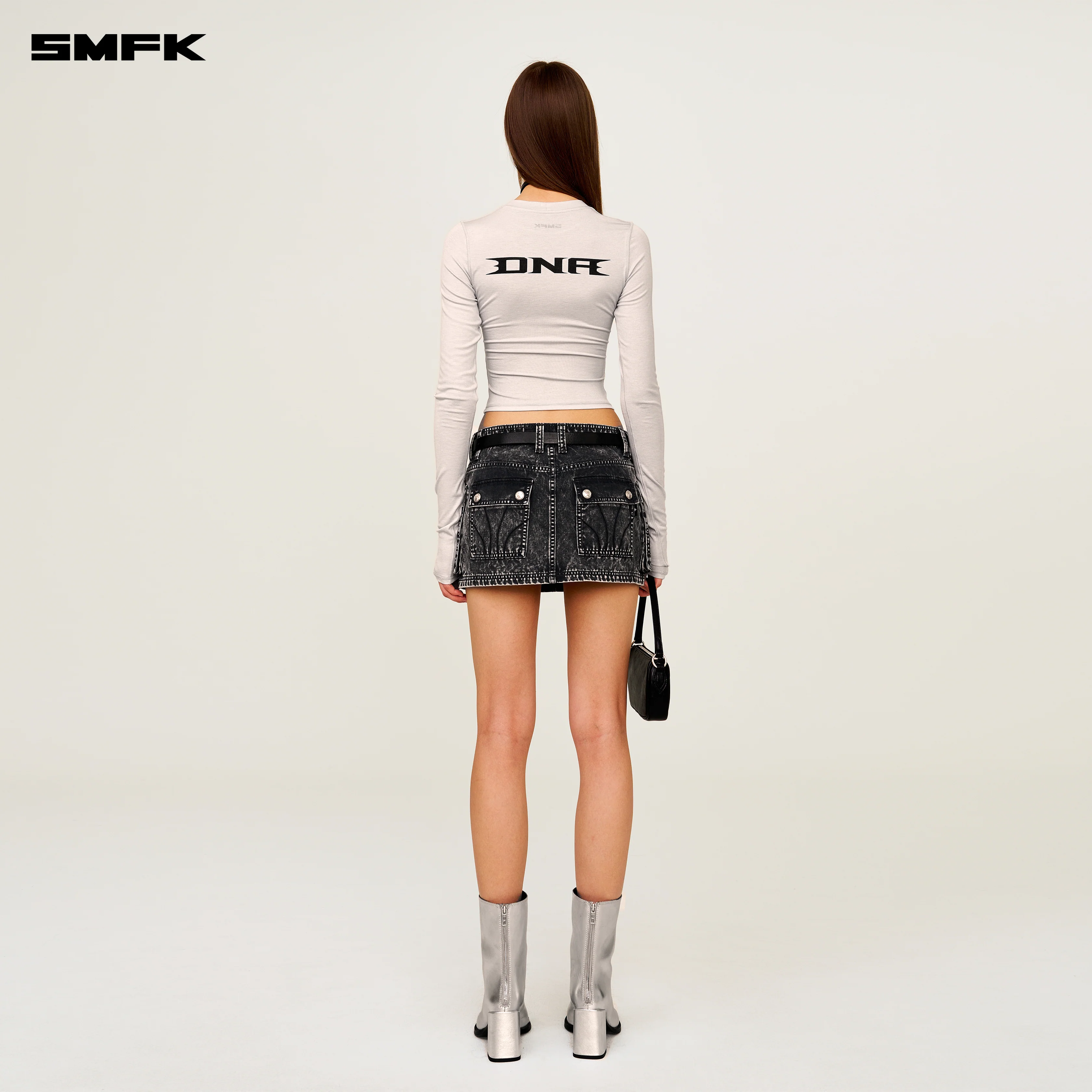 Compass Hunt Cargo Skirt Storm Grey - Image 3