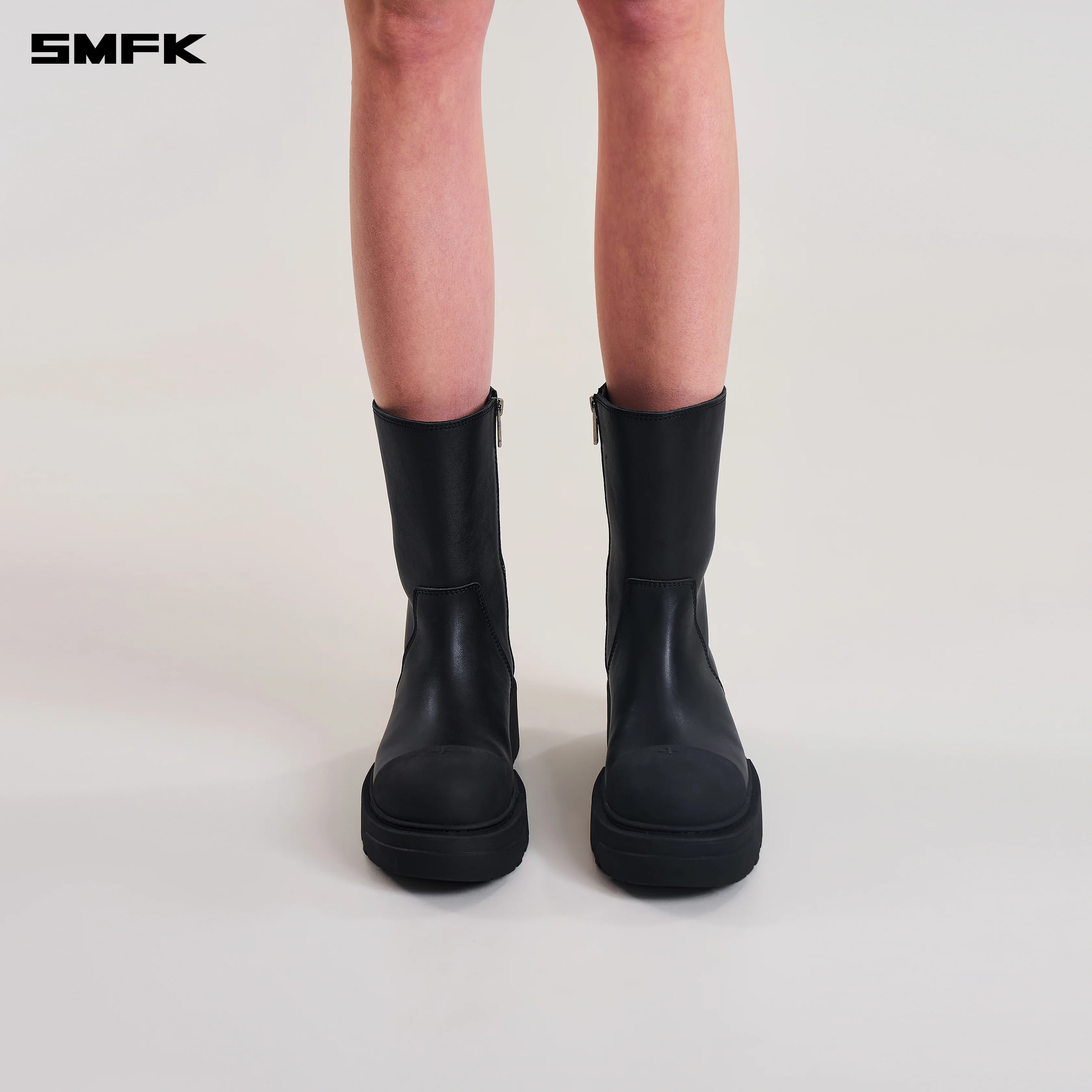COMPASS KICK BOOTS/LEATHER WILD BLACK