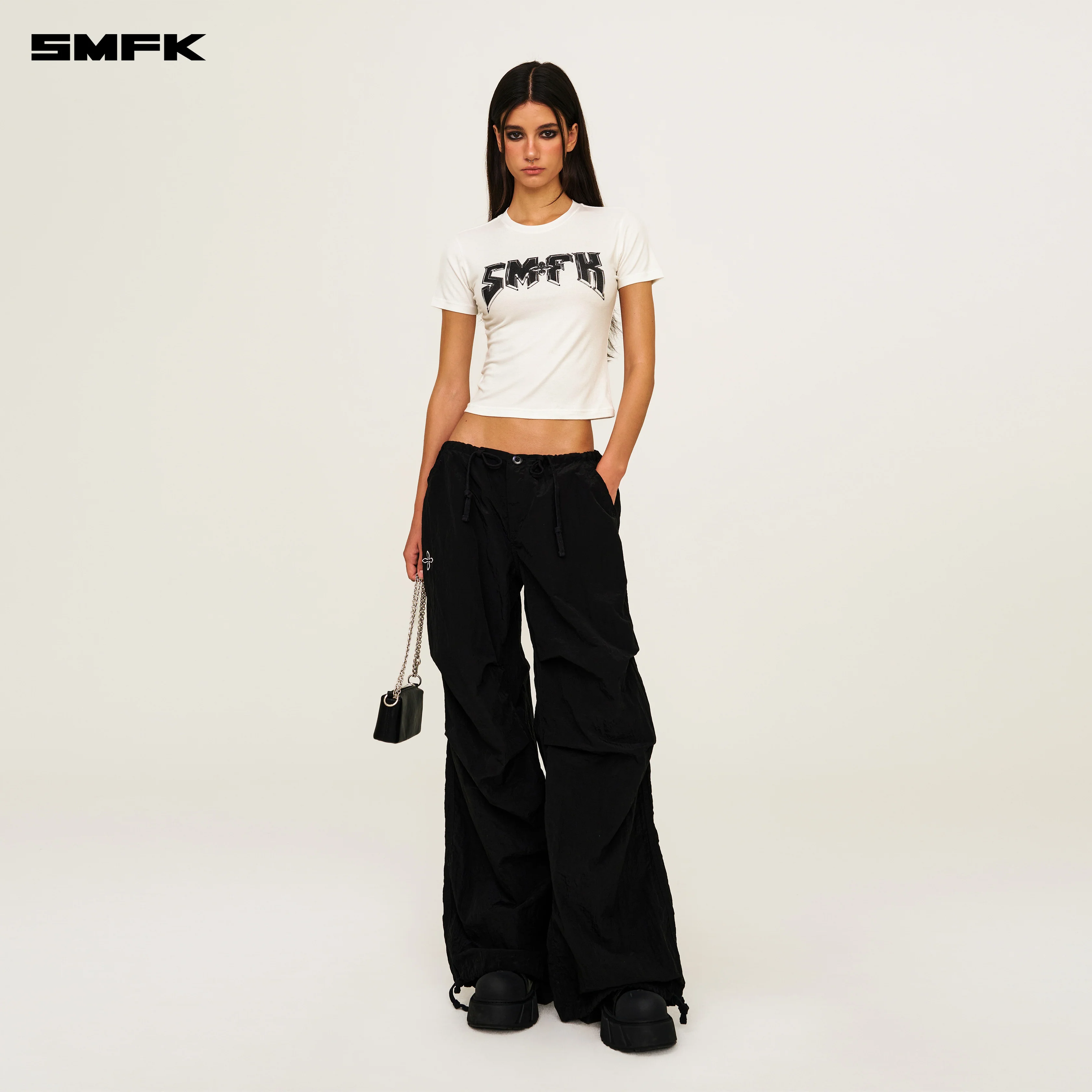Compass Metal Rock Slim-Fit Tee White - Image 4