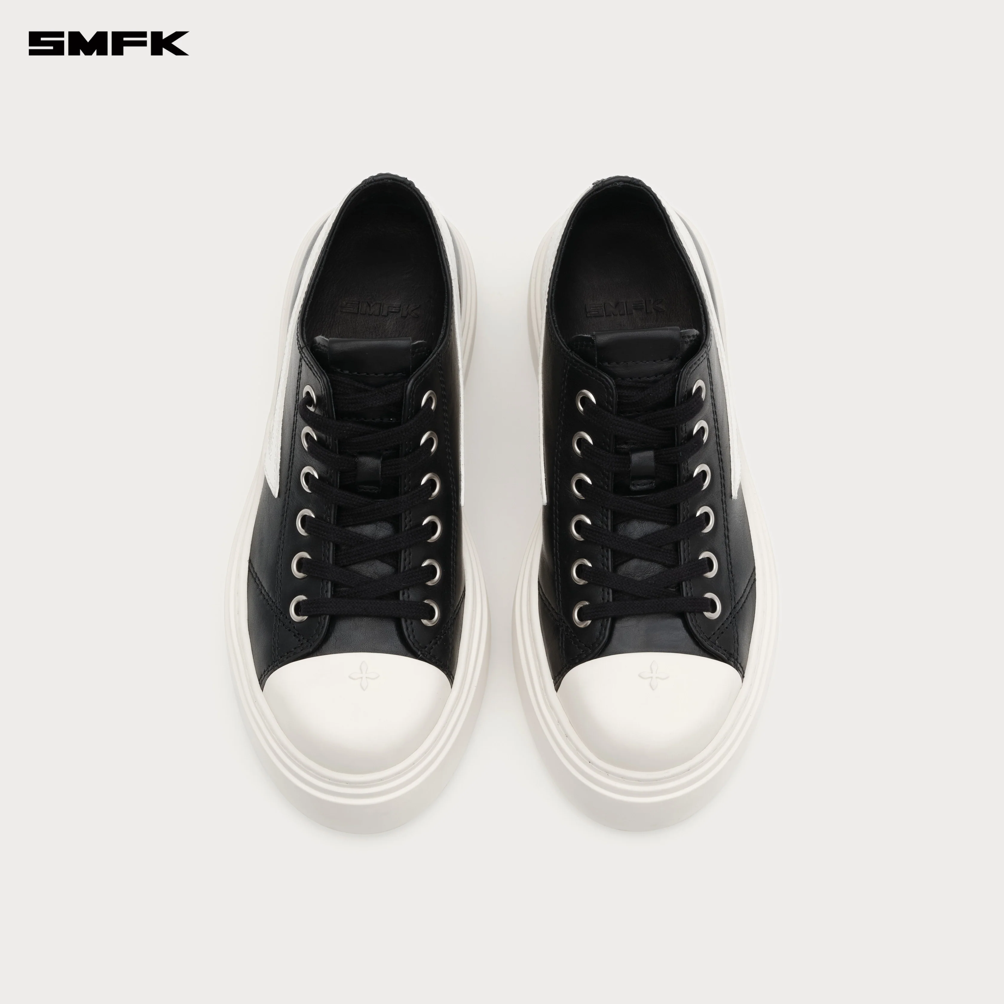 COMPASS METEOR ROVE Low-Top Sneaker Black And White - Image 4