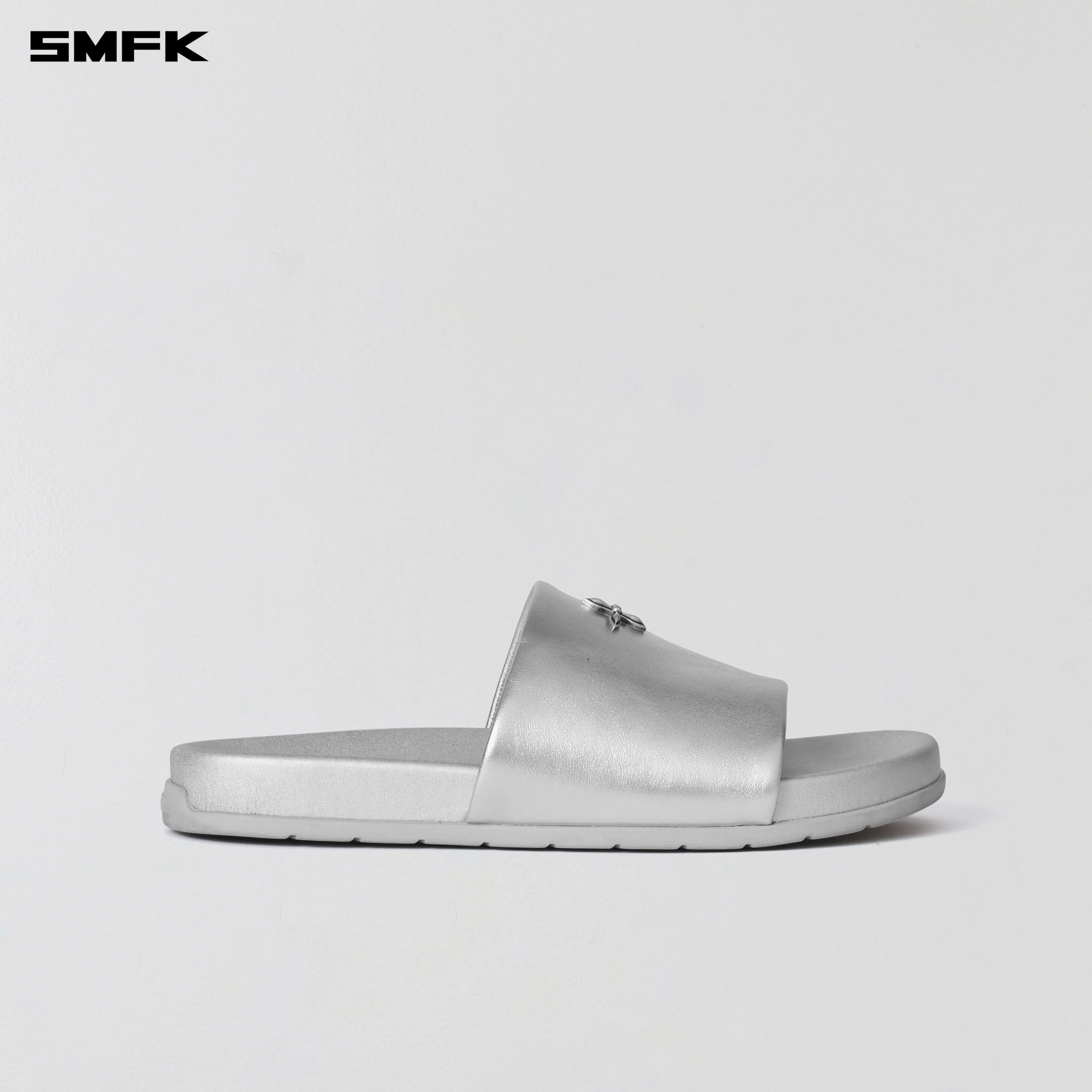 COMPASS MODE-F LEATHER SLIPPER GALAXY SILVER - Image 5