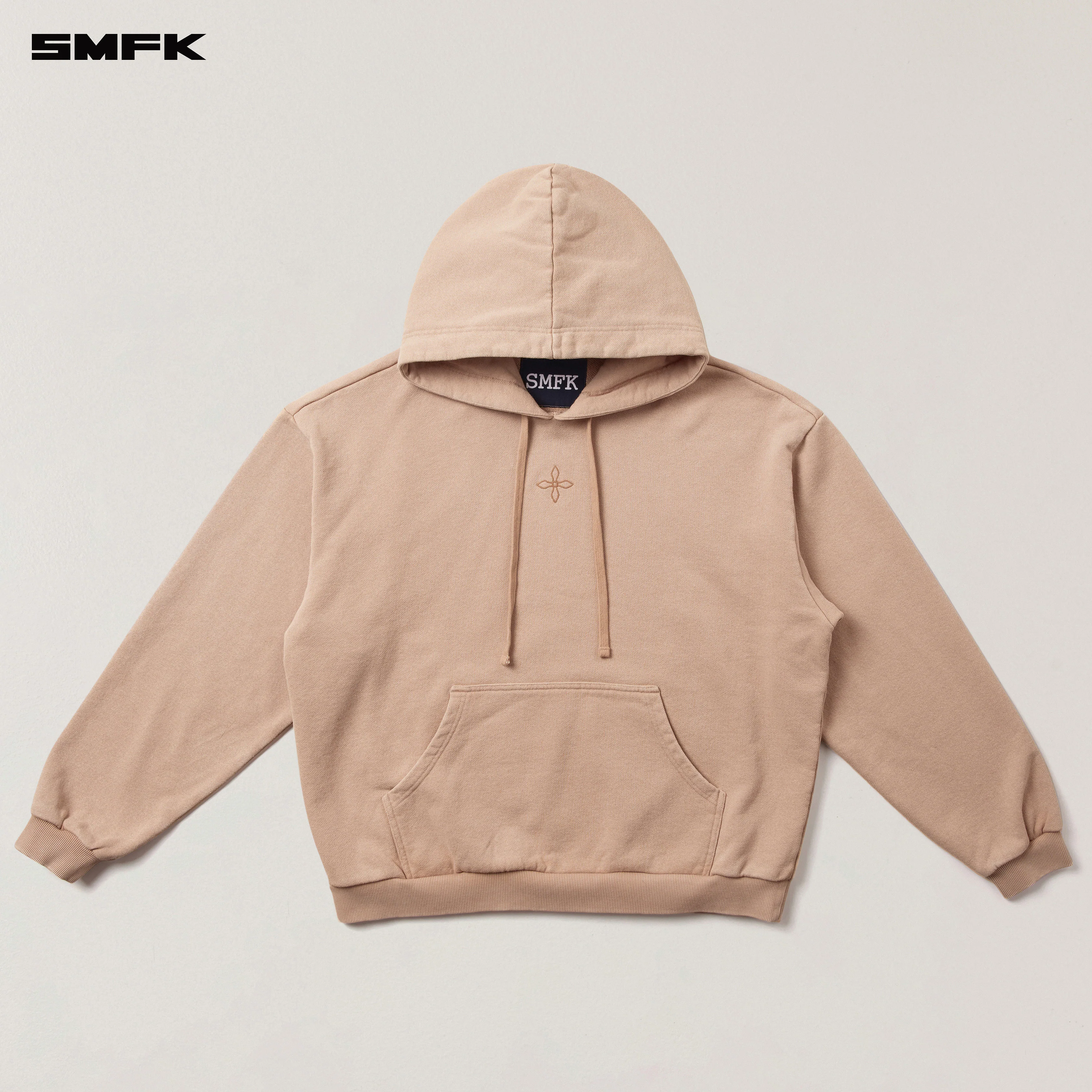 COMPASS MODE LOOSE HOODIE SAND - Image 5