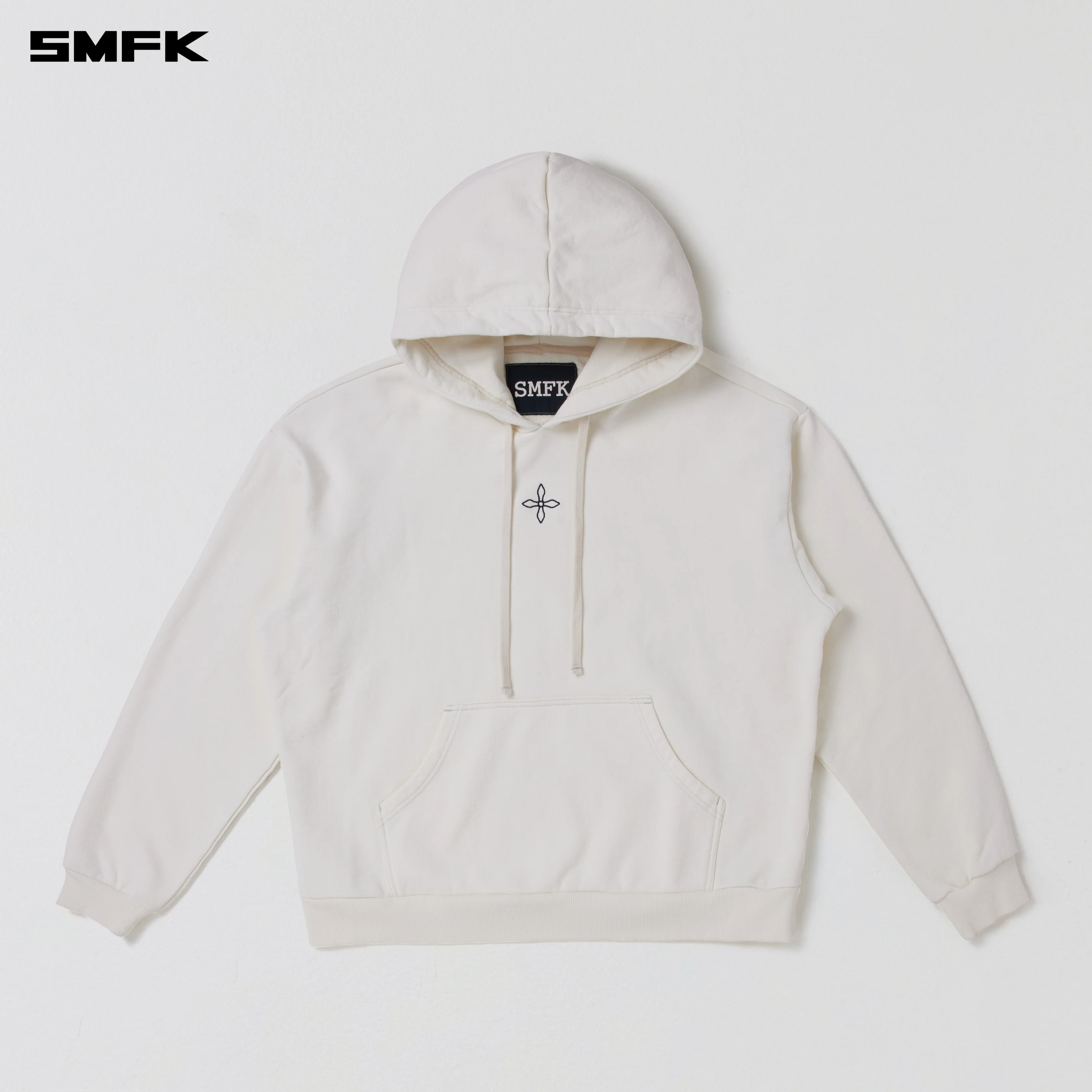 COMPASS MODE LOOSE HOODIE SNOW MOUNTAIN WHITE - Image 5