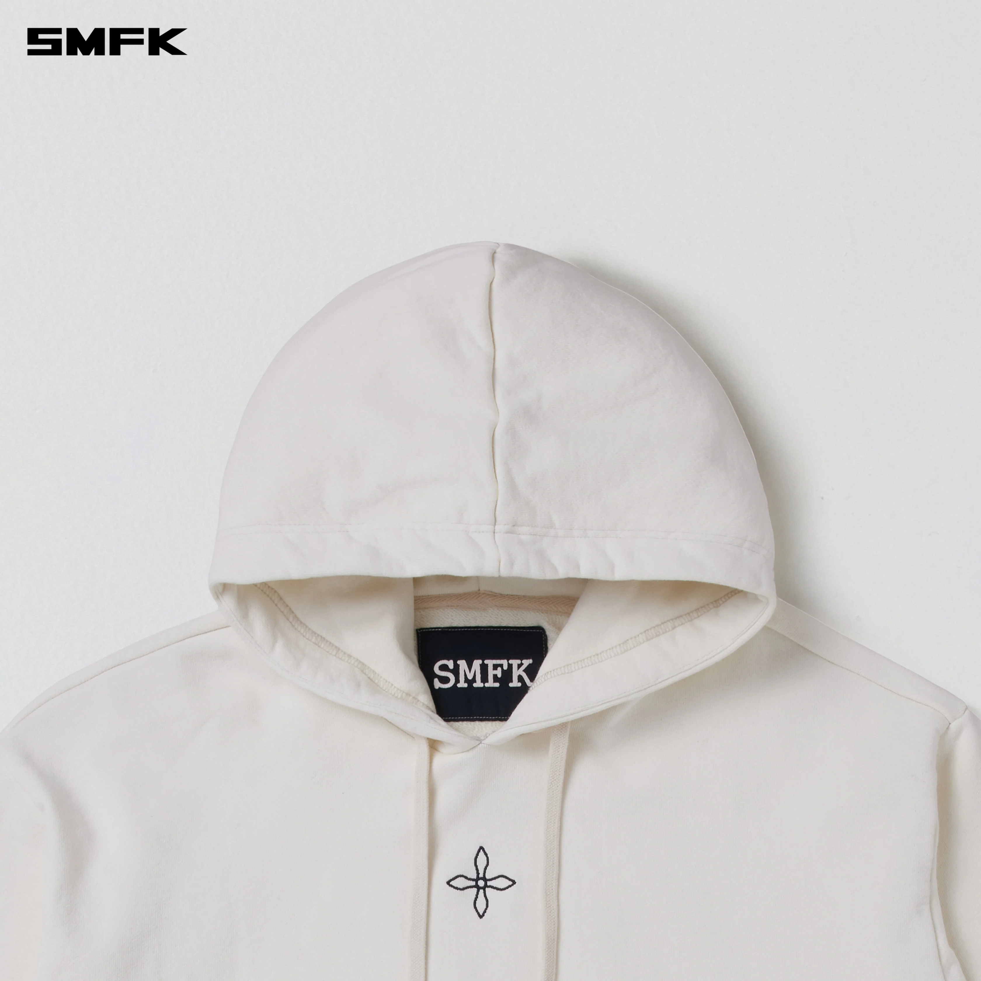 COMPASS MODE LOOSE HOODIE SNOW MOUNTAIN WHITE - Image 7
