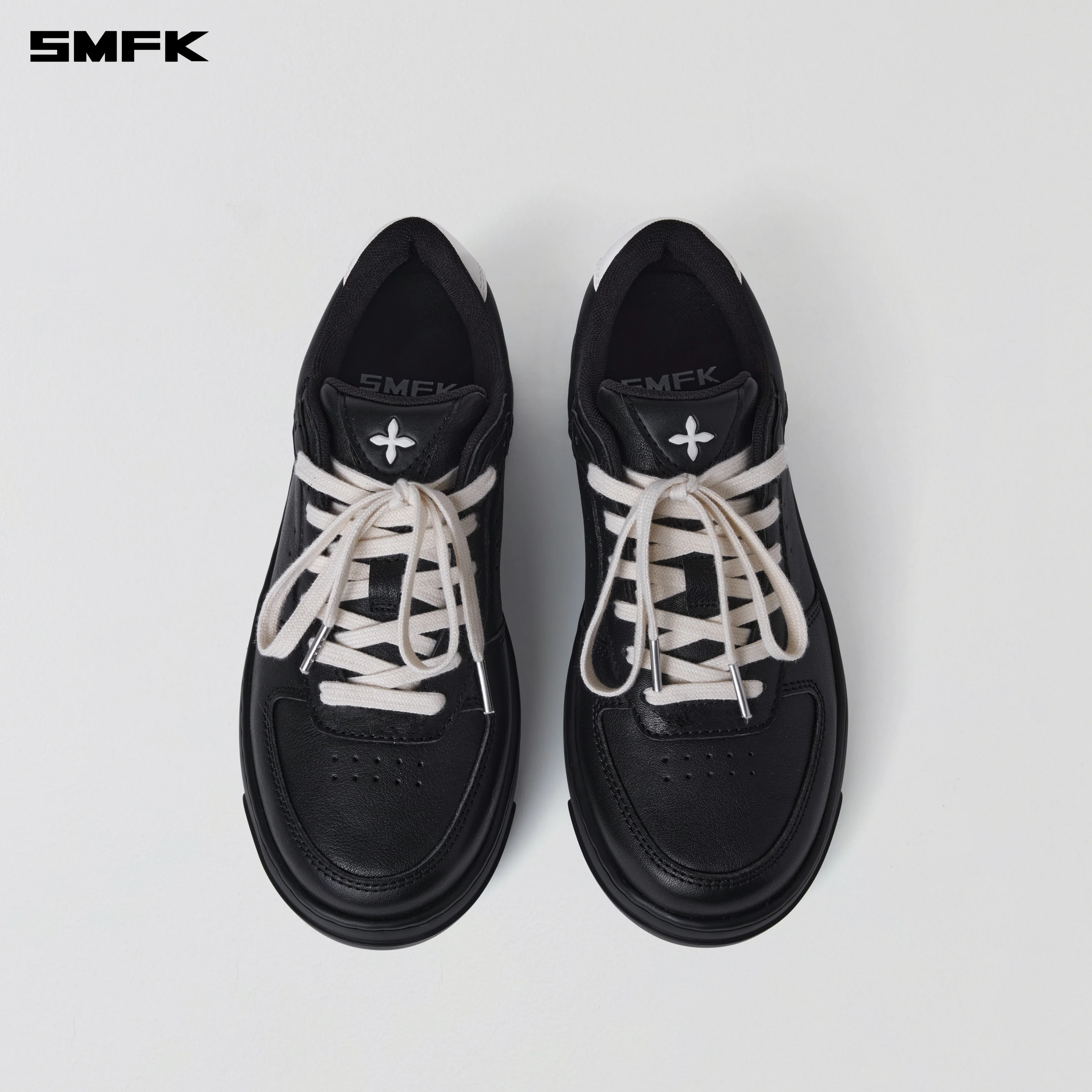 COMPASS MODE-T LEATHER SNEAKER WILD BLACK - Image 4