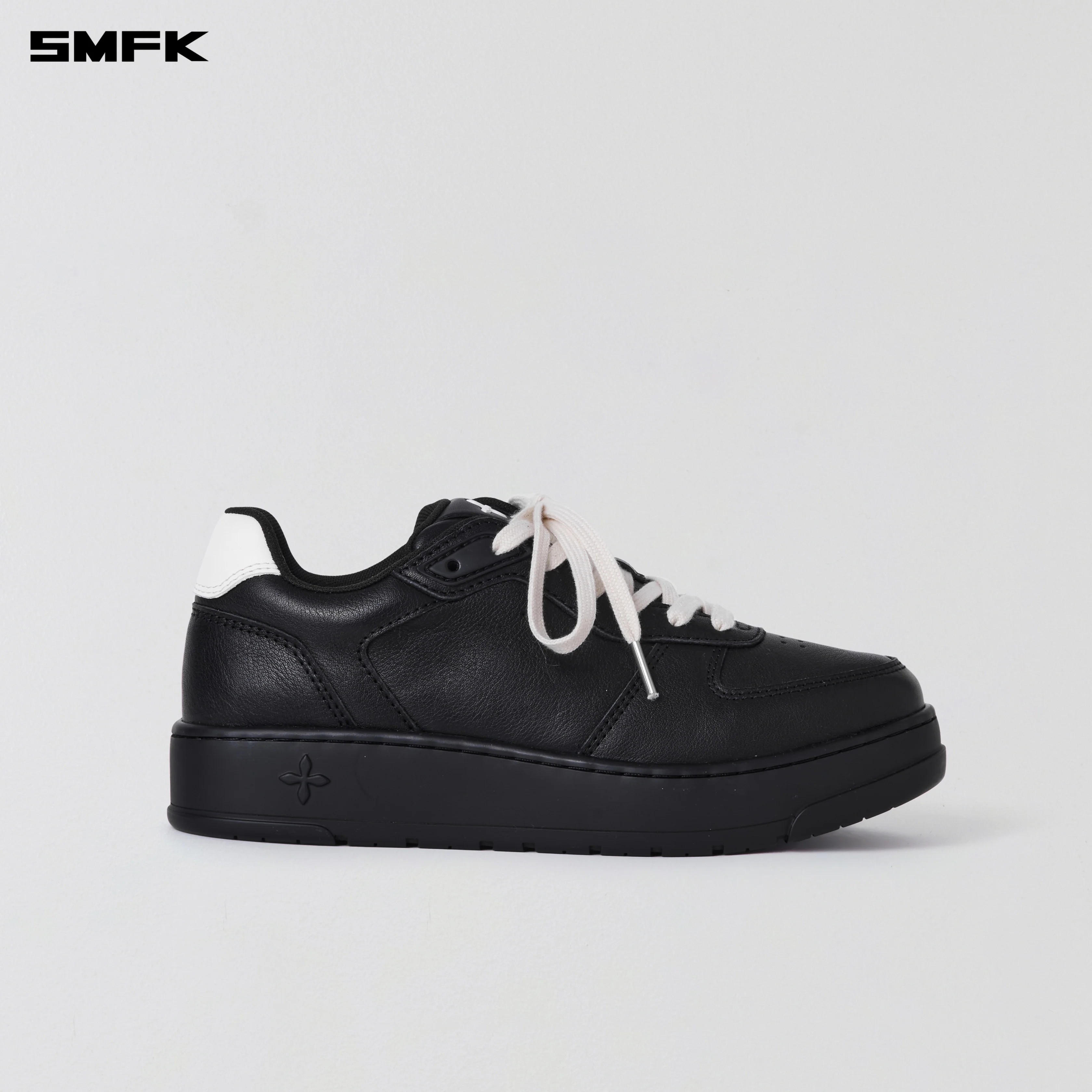 COMPASS MODE-T LEATHER SNEAKER WILD BLACK - Image 5