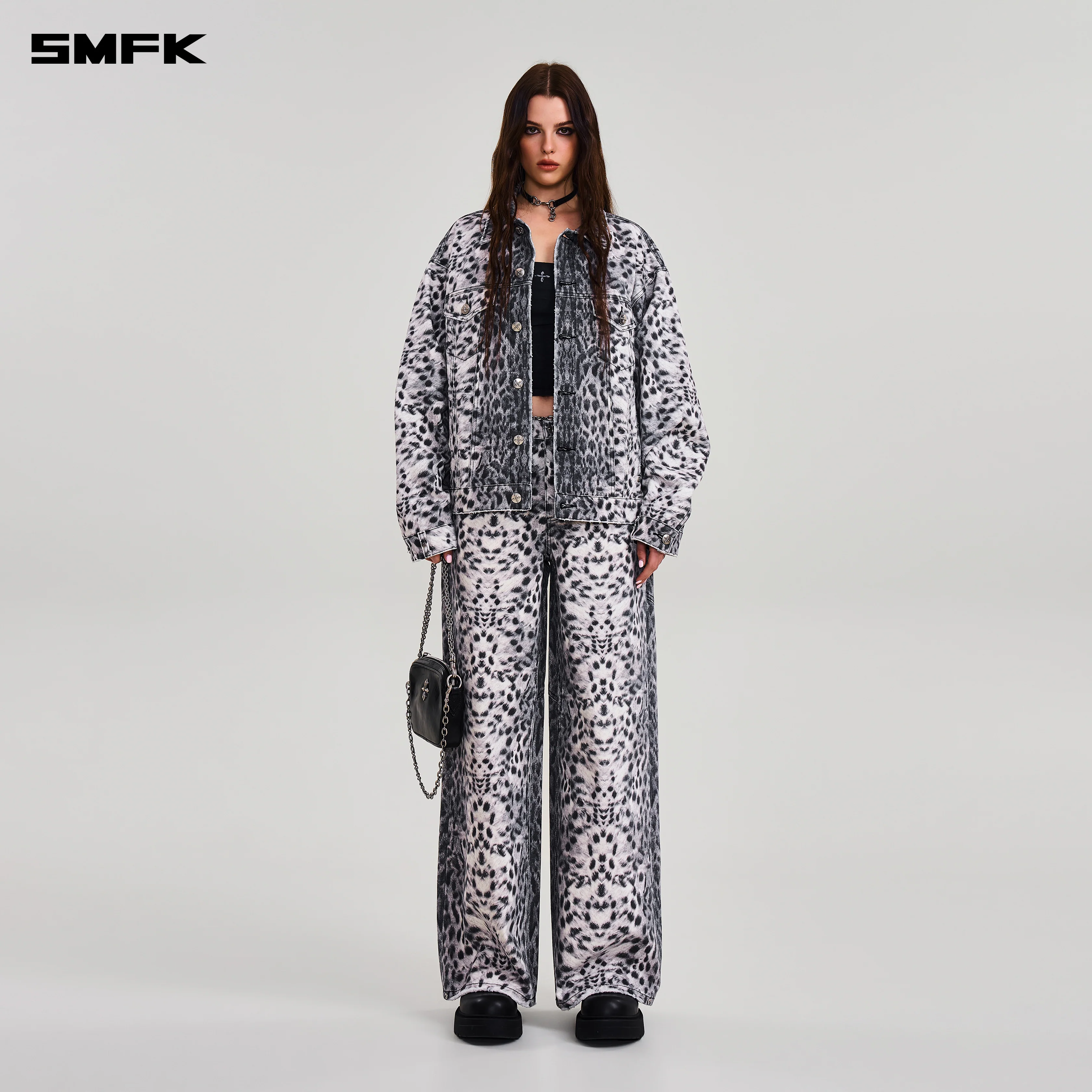 COMPASS MODE TOWER DENIM PANTS MIRAGE LEOPARD