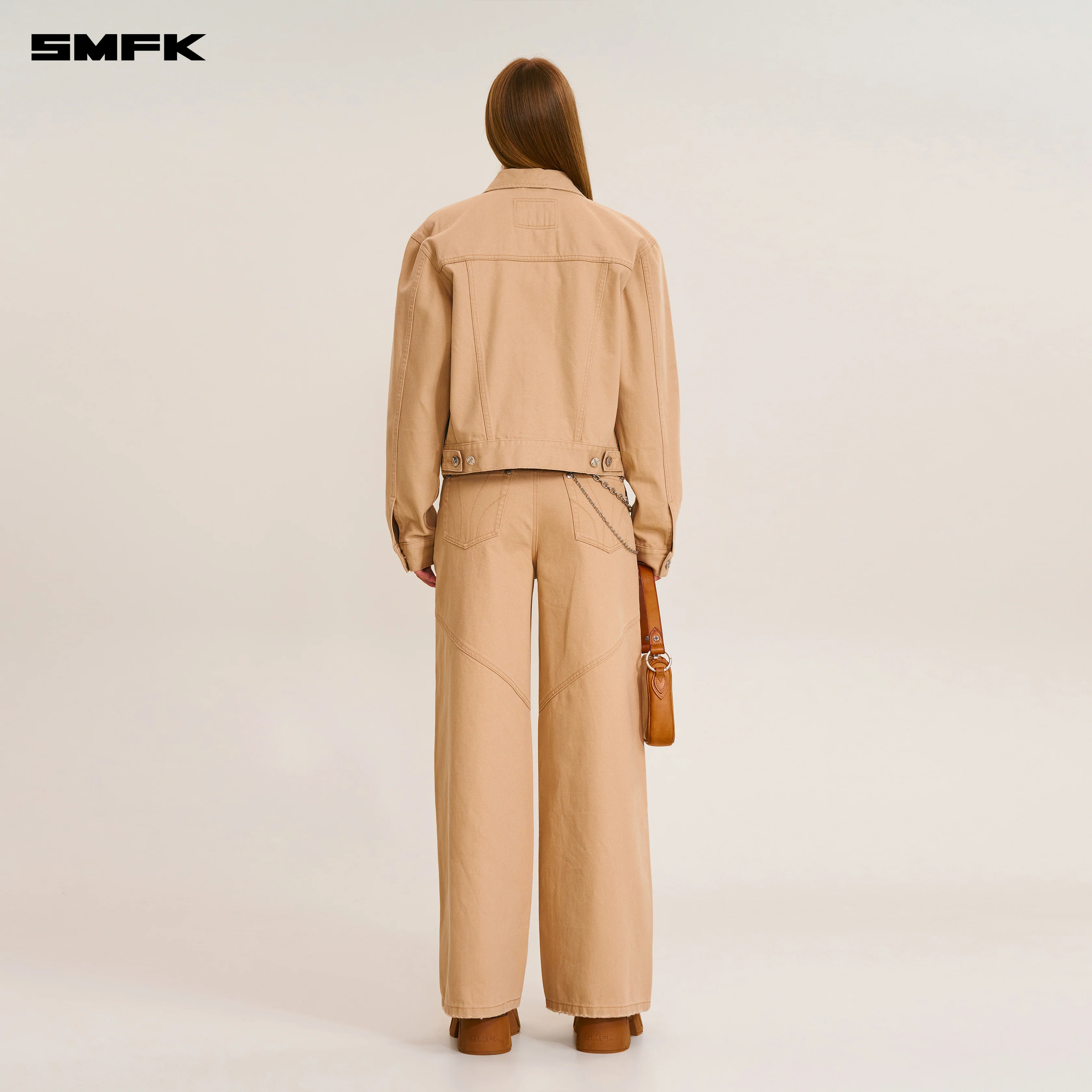 COMPASS MODE TOWER DENIM PANTS SAND - Image 4