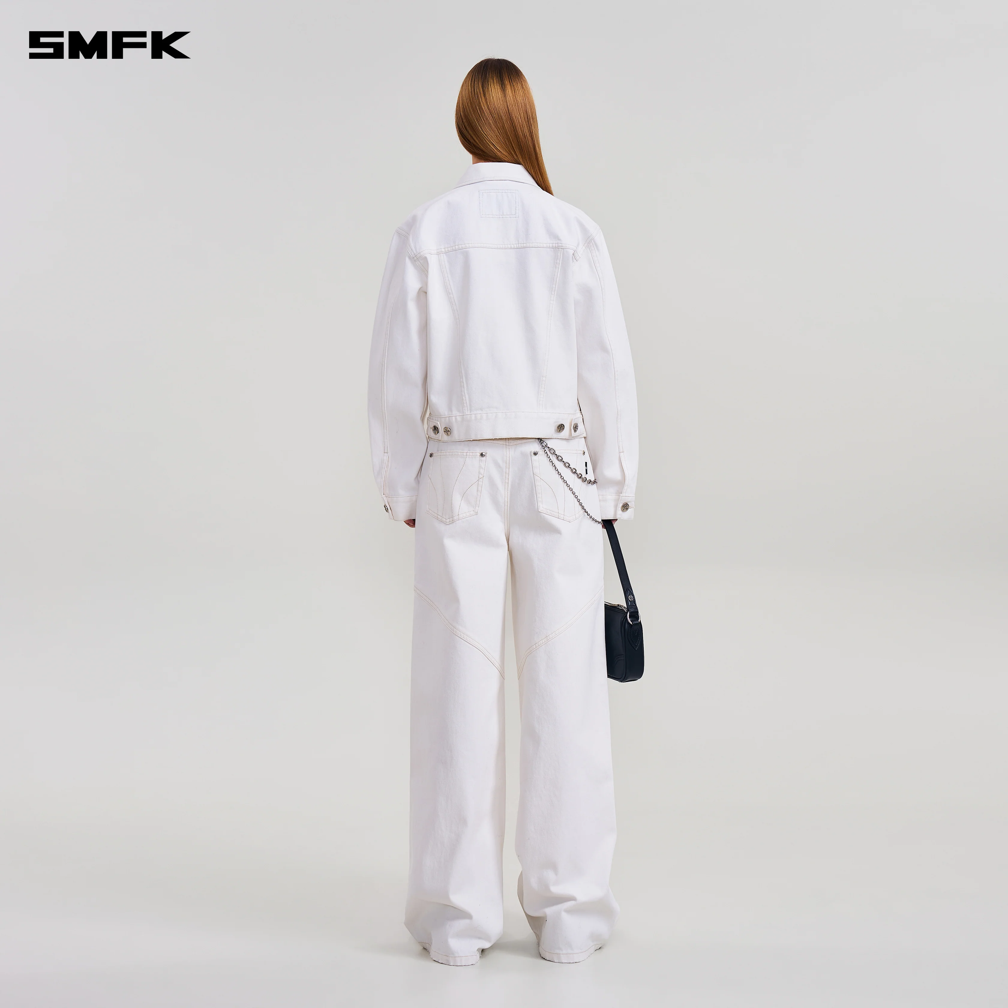 COMPASS MODE TOWER DENIM PANTS SNOW MOUNTAIN WHITE - Image 3