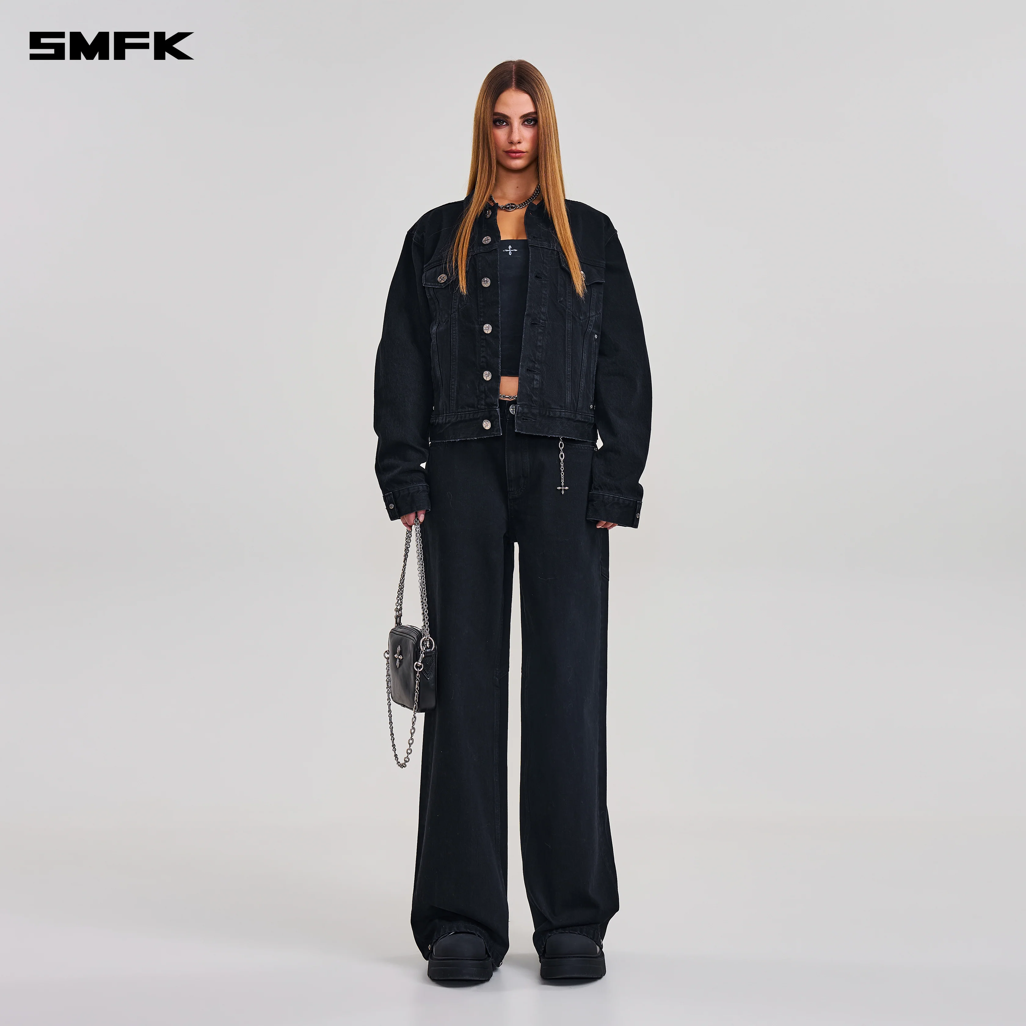 COMPASS MODE TOWER DENIM PANTS WILD BLACK