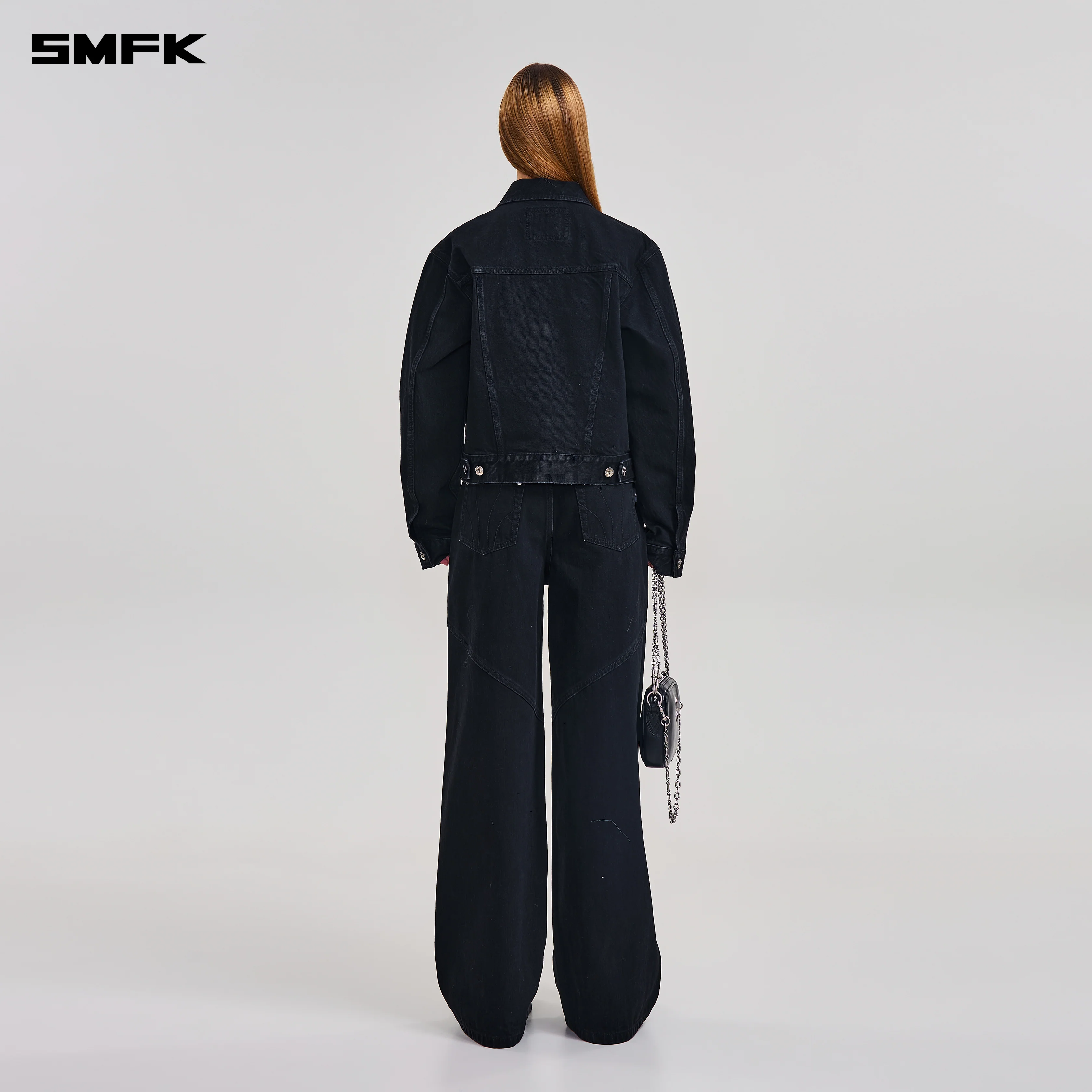 COMPASS MODE TOWER DENIM PANTS WILD BLACK - Image 3