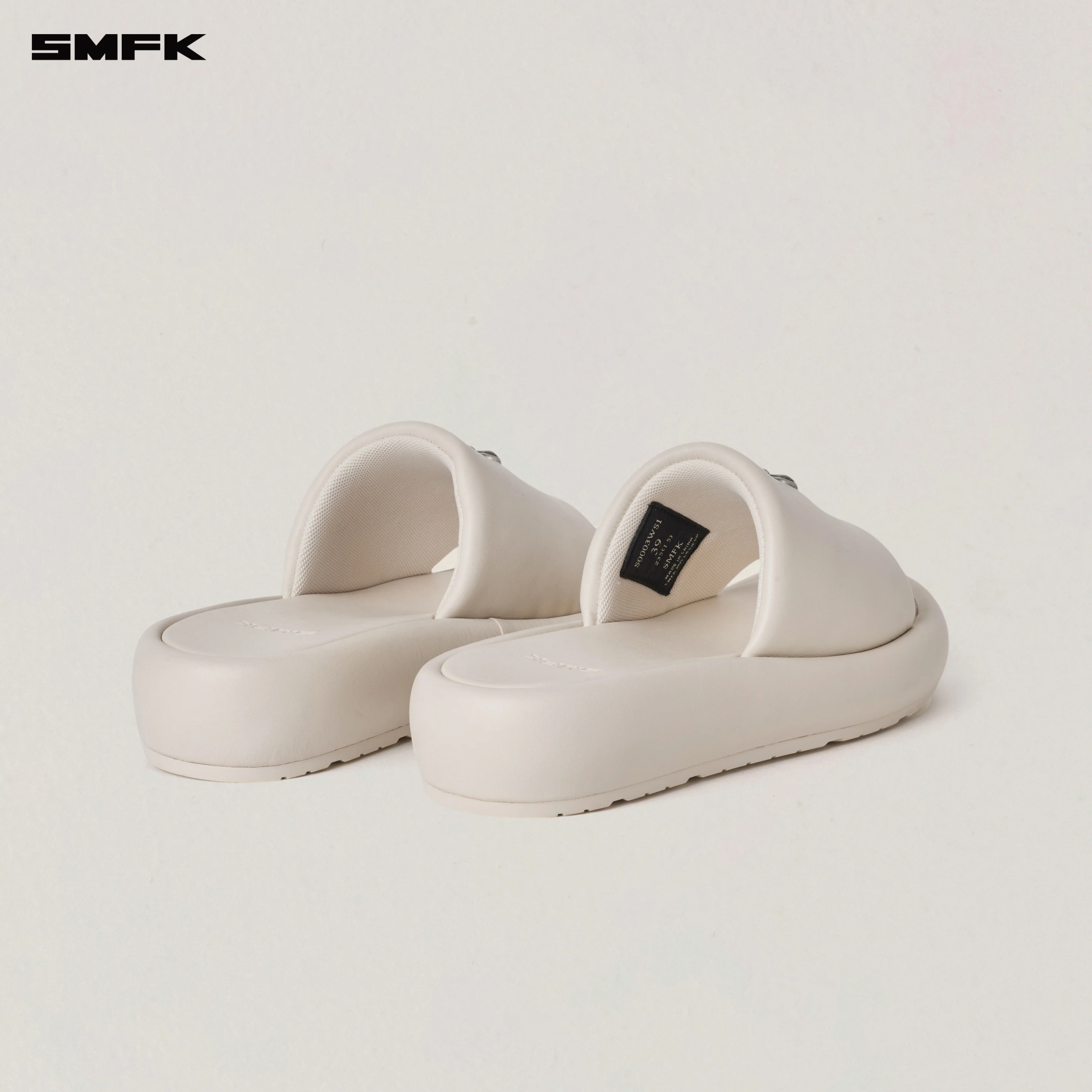 COMPASS MODE UNITY LEATHER SLIPPER SNOW MOUNTAIN WHITE - Image 6