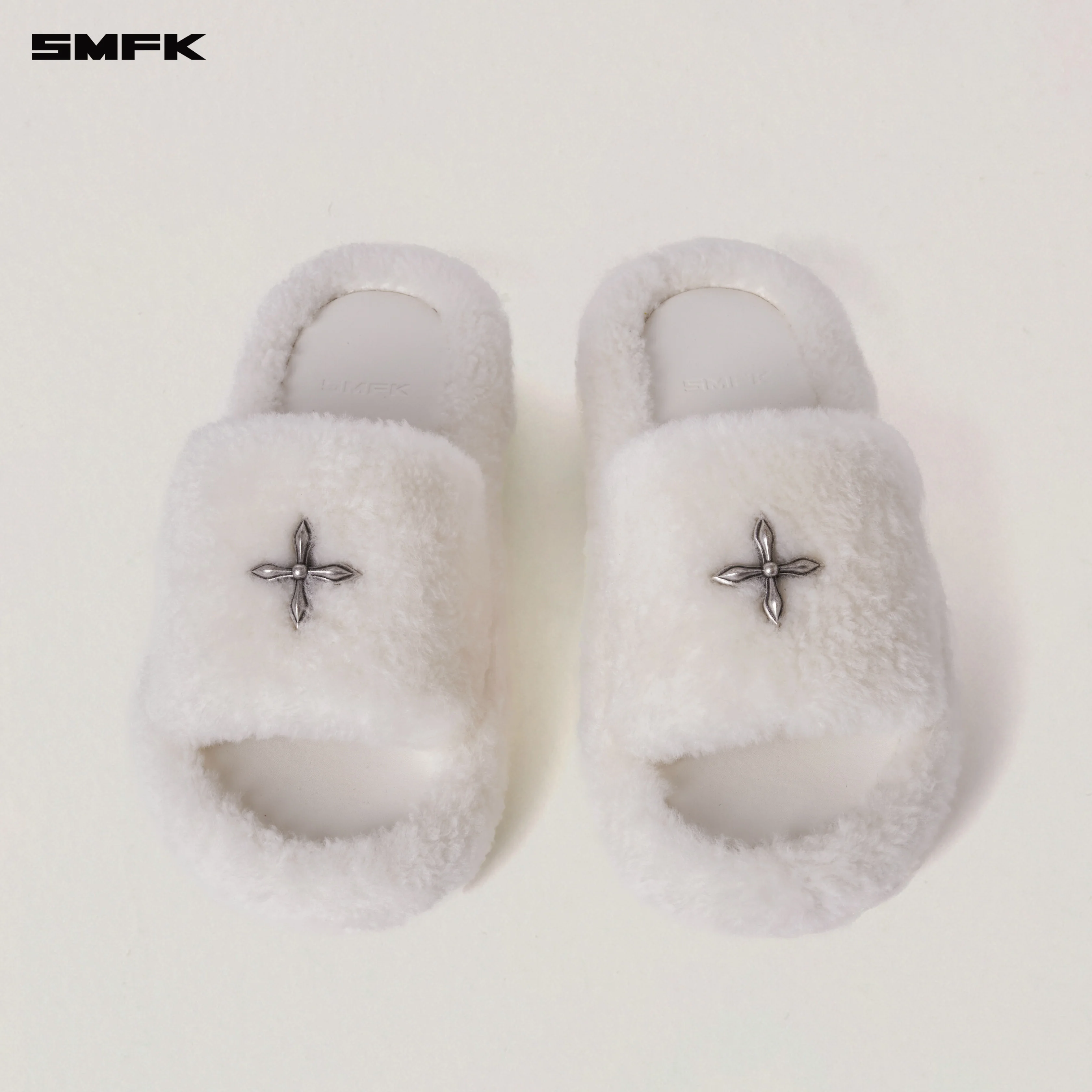 COMPASS MODE UNITY SHEARLING SLIPPER SNOW MOUNTAIN WHITE - Image 4