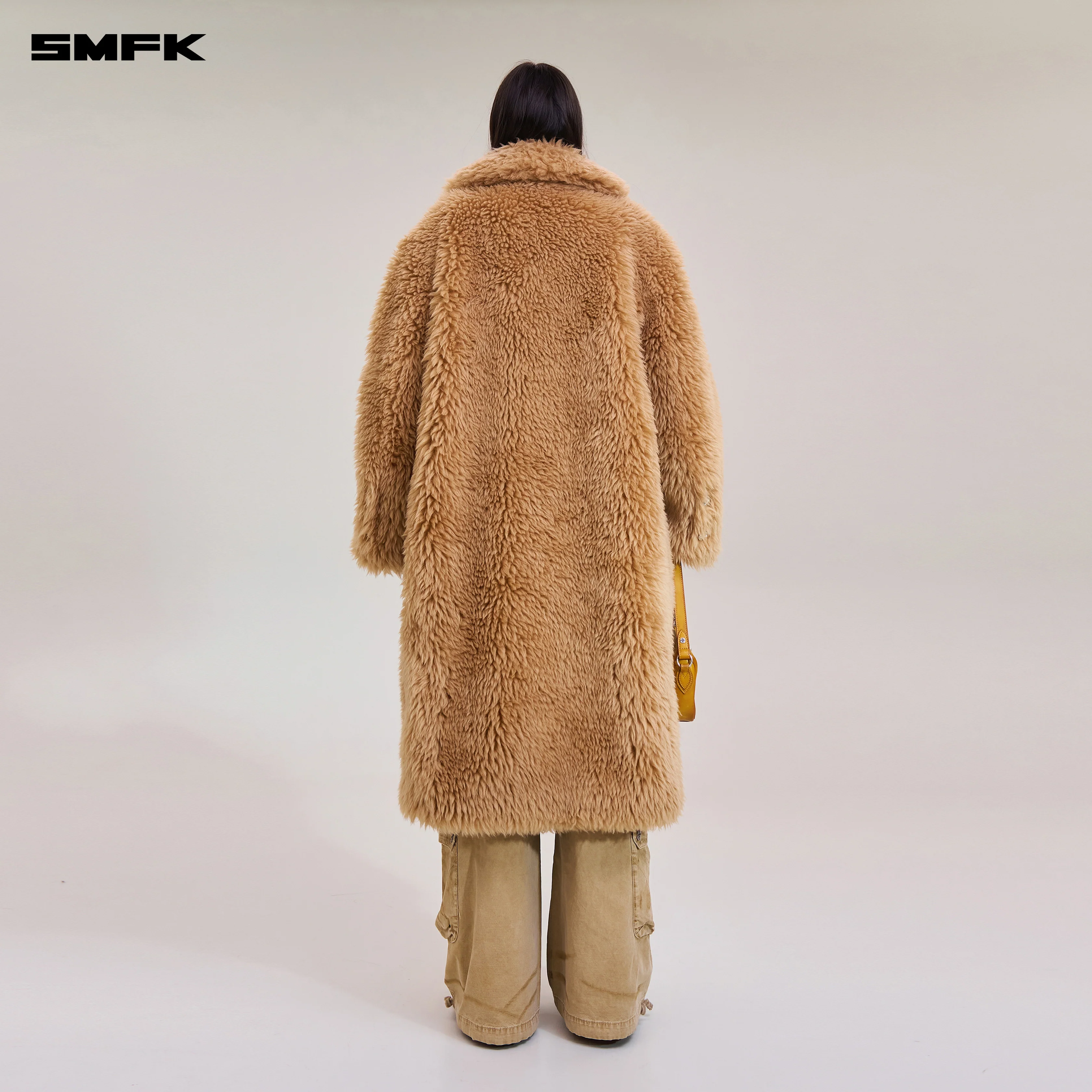 COMPASS MODE WASTEDLAND POWER WOOL OVERCOAT GRASSLAND BROWN - Image 3