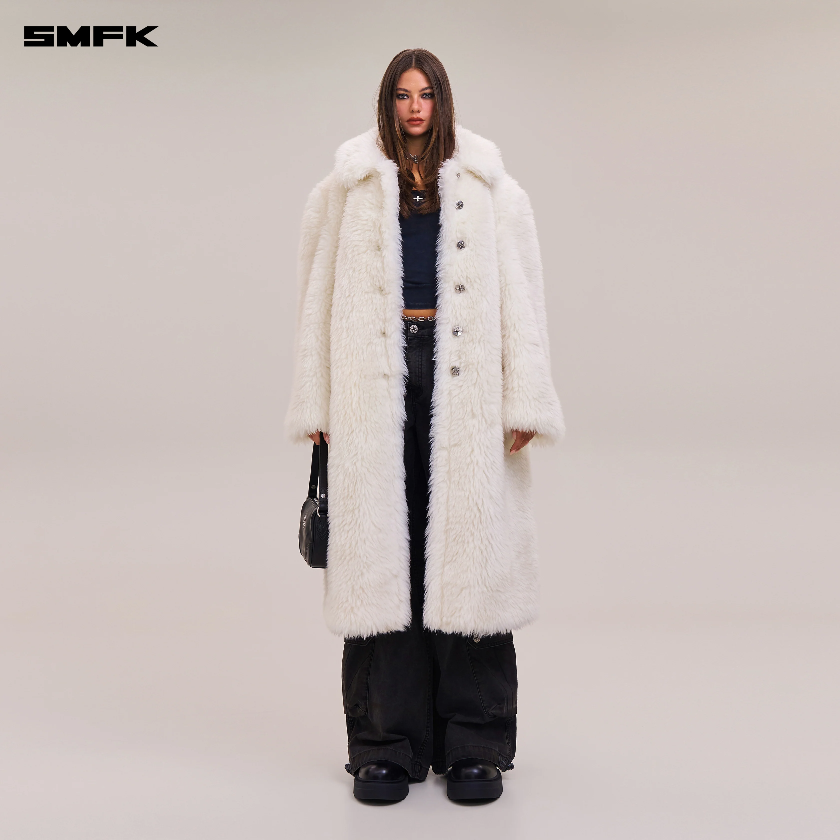 COMPASS MODE WASTEDLAND POWER WOOL OVERCOAT WOOL WHITE - Image 2