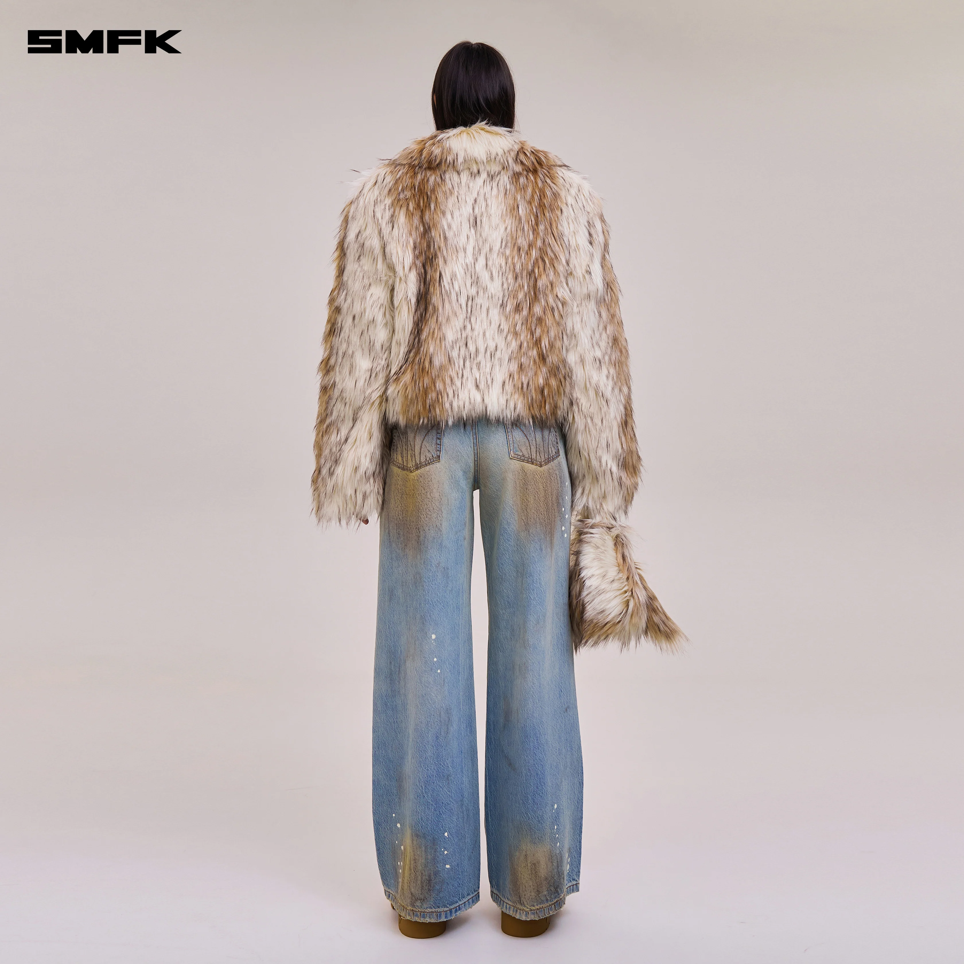 COMPASS MODE WASTELAND FURRY HUNTING COAT/SHORT ARCTIC WOLF WHITE - Image 3