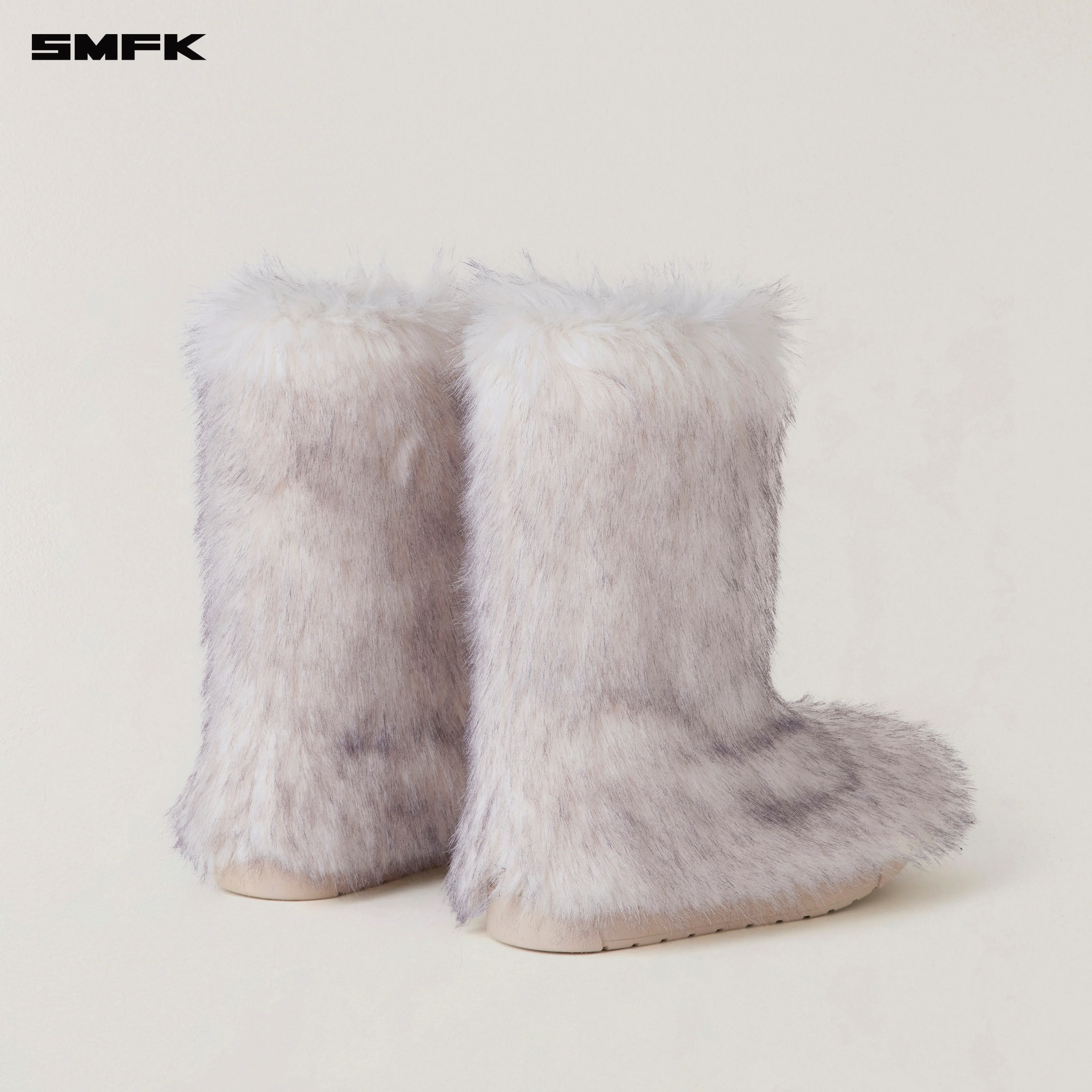 COMPASS MODE WASTELAND SHEARLING HUNTING BOOTS/MIDDLE ARCTIC FOX WHITE - Image 6