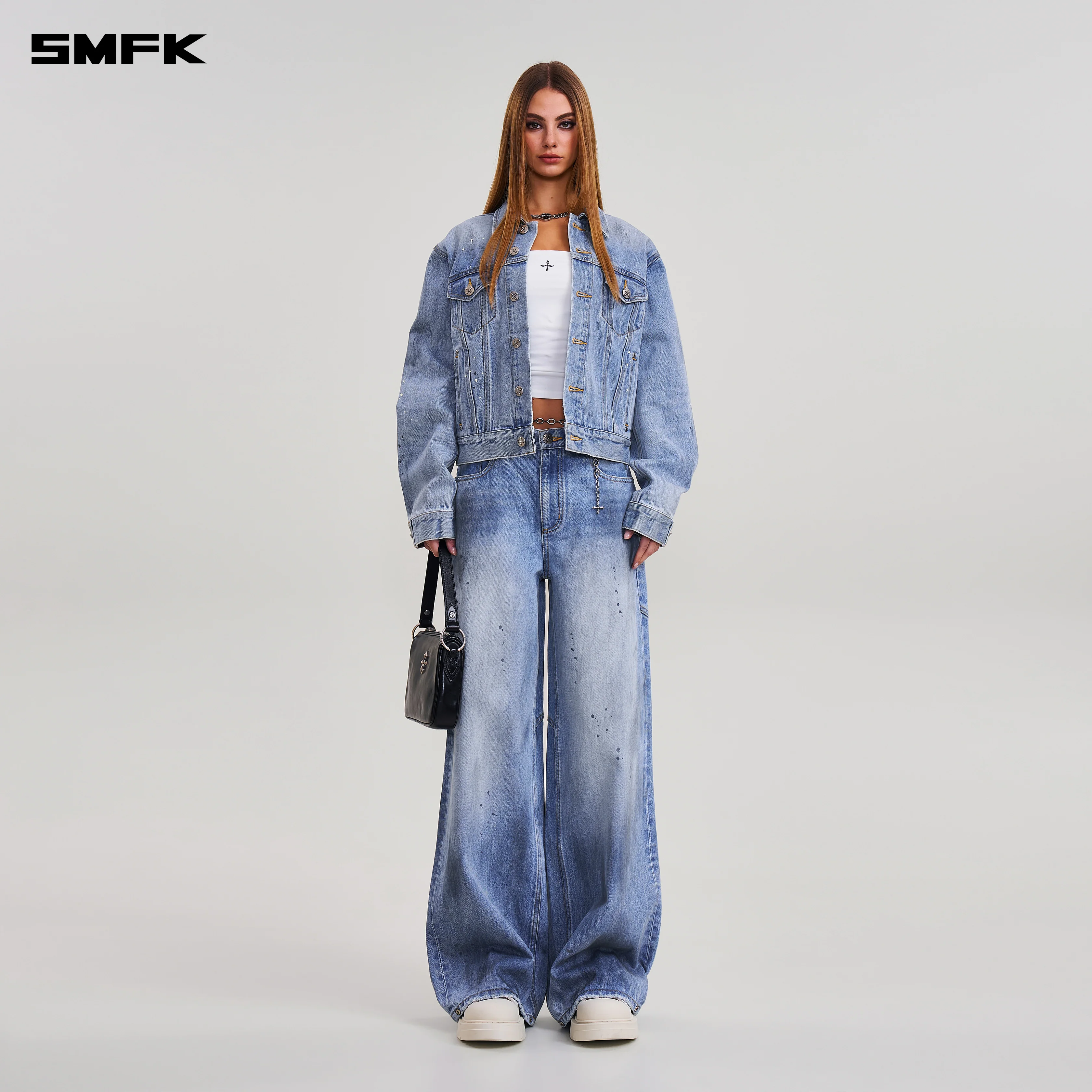 COMPASS MODE WASTELAND TOWER DENIM PANTS SKY BLUE