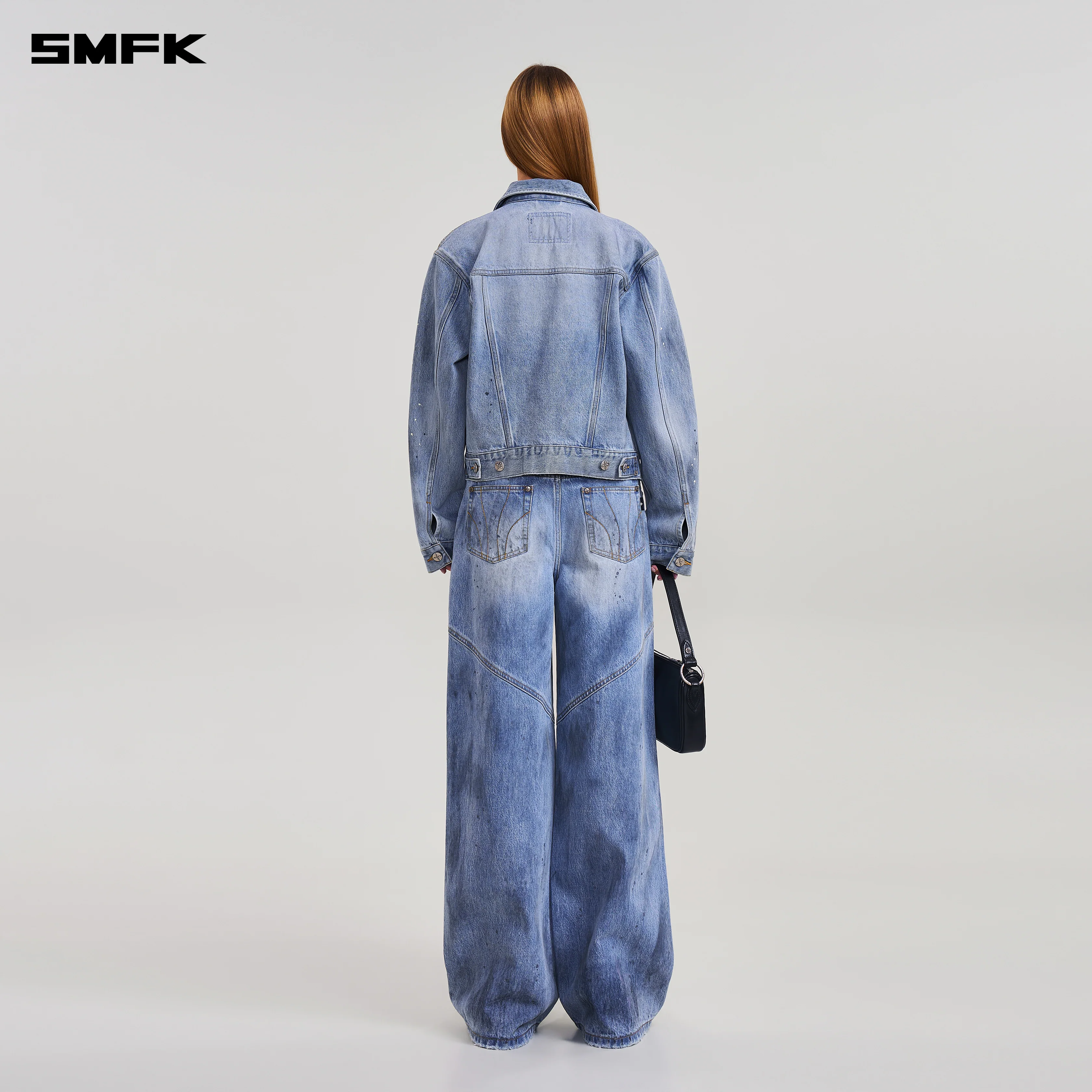 COMPASS MODE WASTELAND TOWER DENIM PANTS SKY BLUE - Image 3