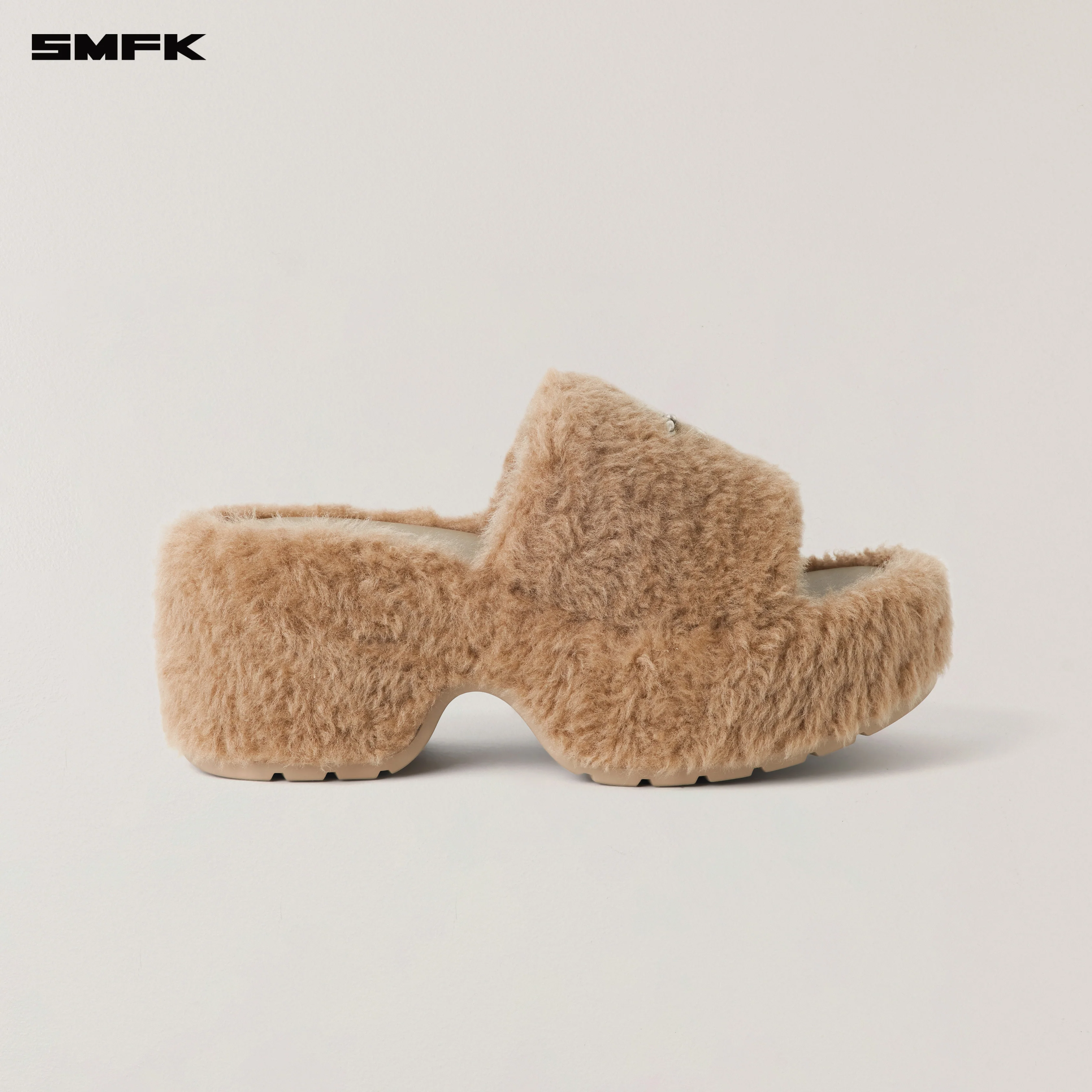 COMPASS MODE WOOL SHEARLING UNITY SLIPPER/HIGH SAND - Image 5