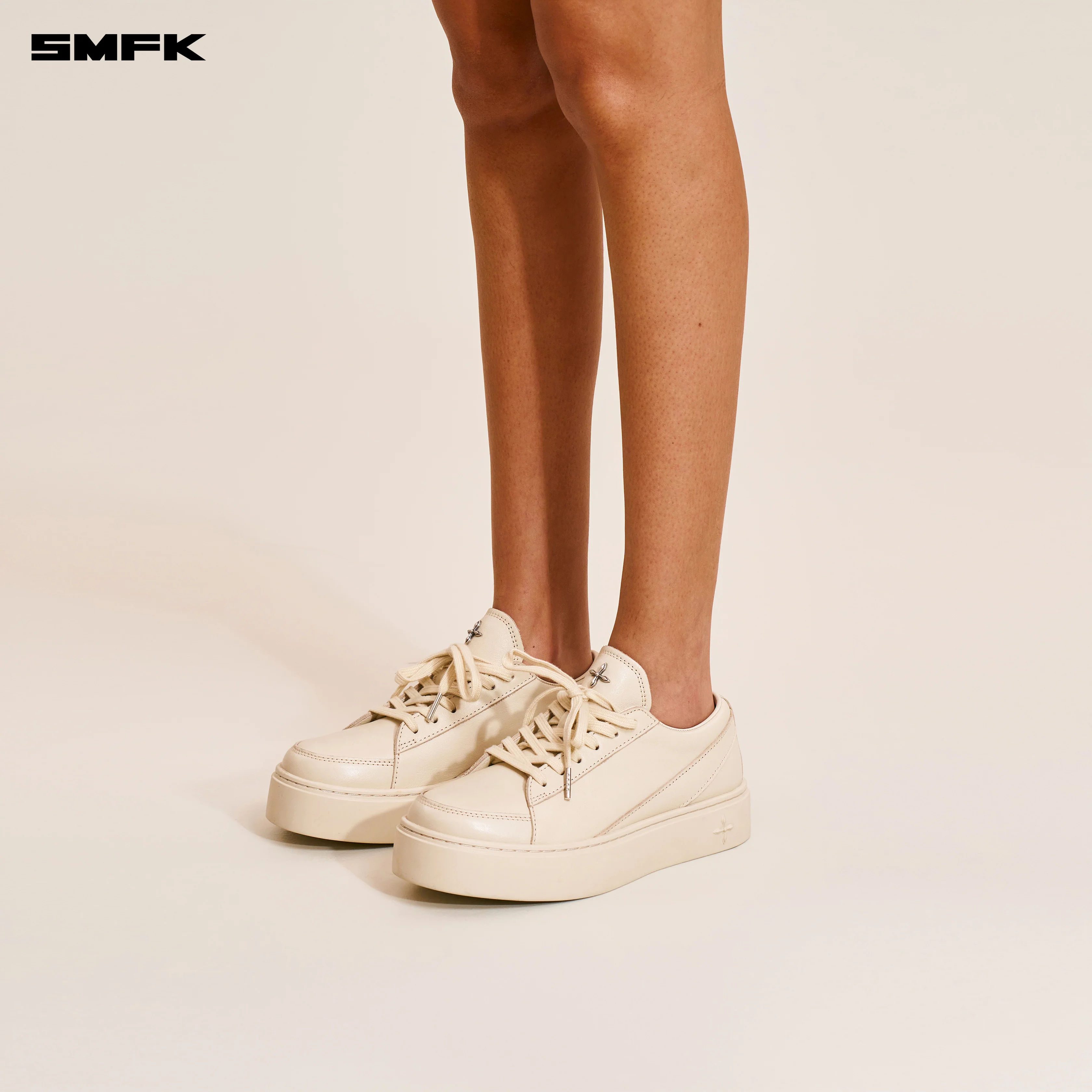 COMPASS ORIGIN LEATHER SNEAKER LOW SNOW MOUNTAIN WHITE - Image 2