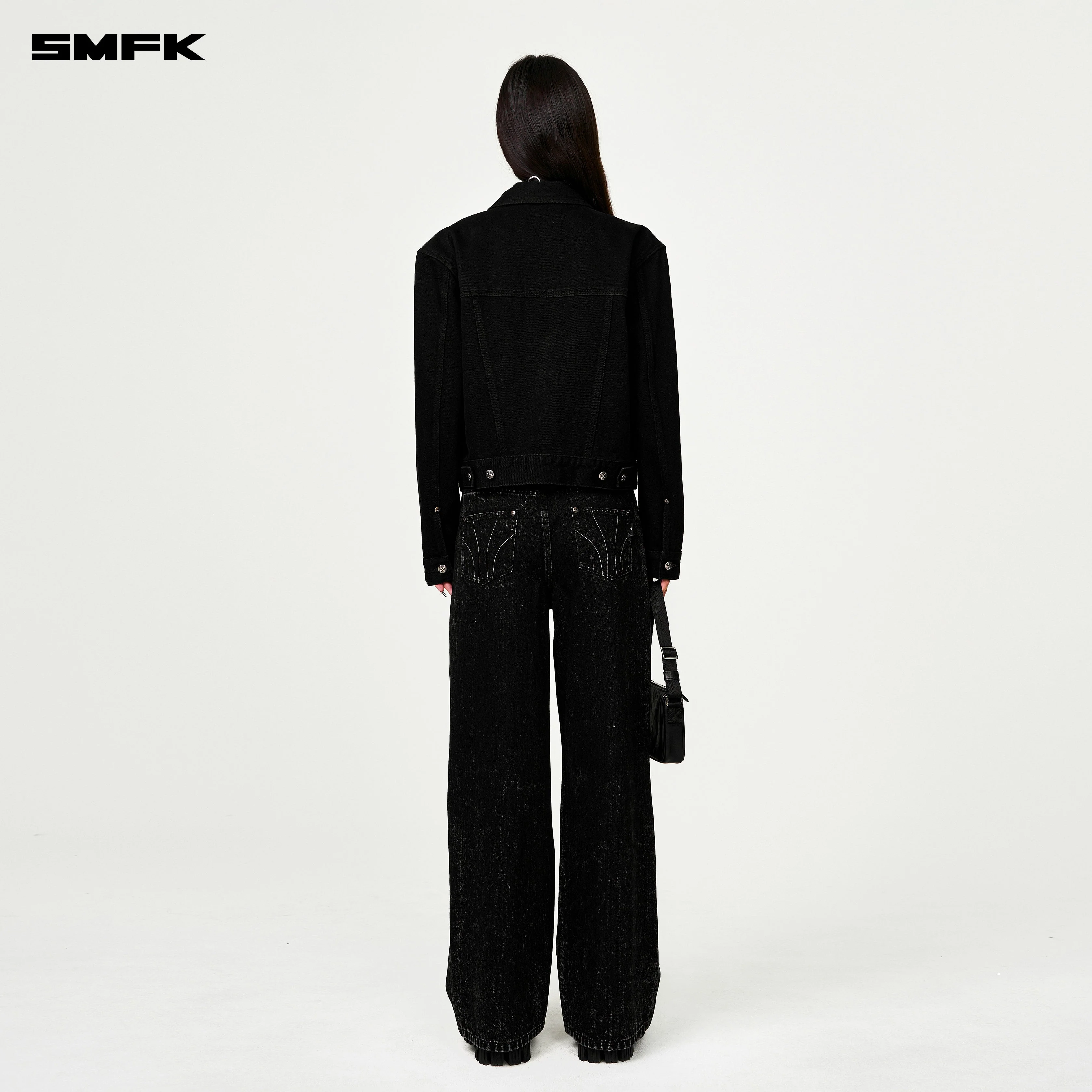 Compass Permanent Denim Jacket Black - Image 3