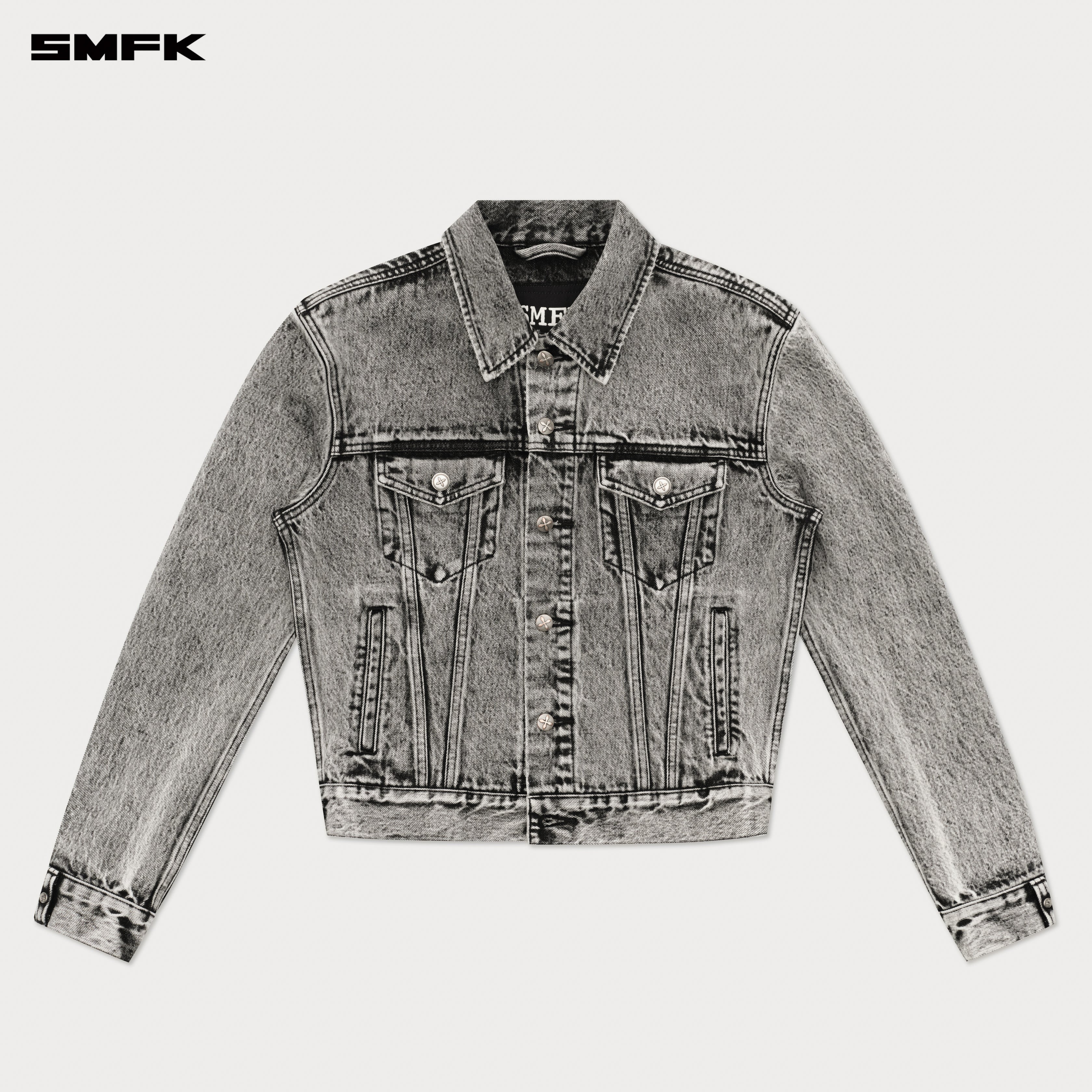 Compass Permanent Denim Jacket Dust Gray - Image 5
