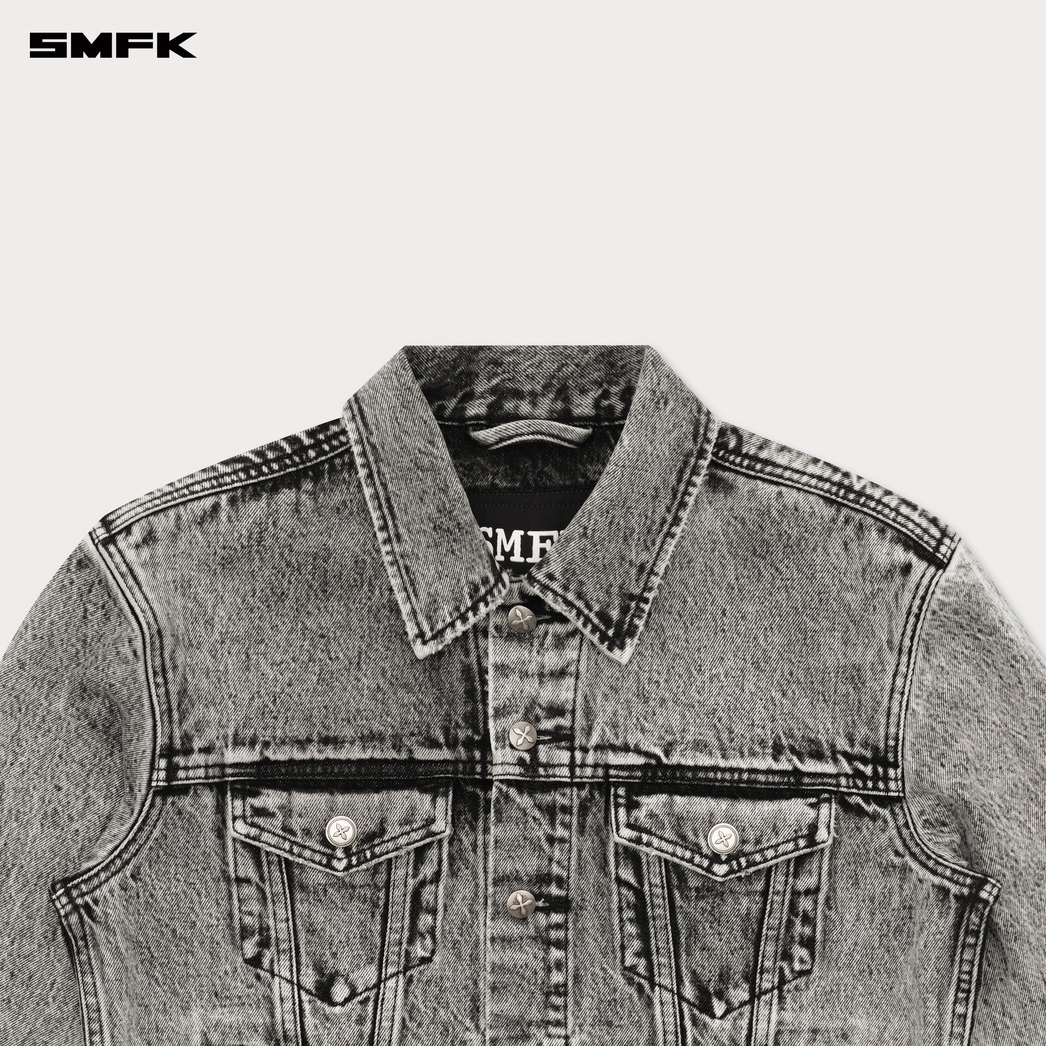 Compass Permanent Denim Jacket Dust Gray - Image 7