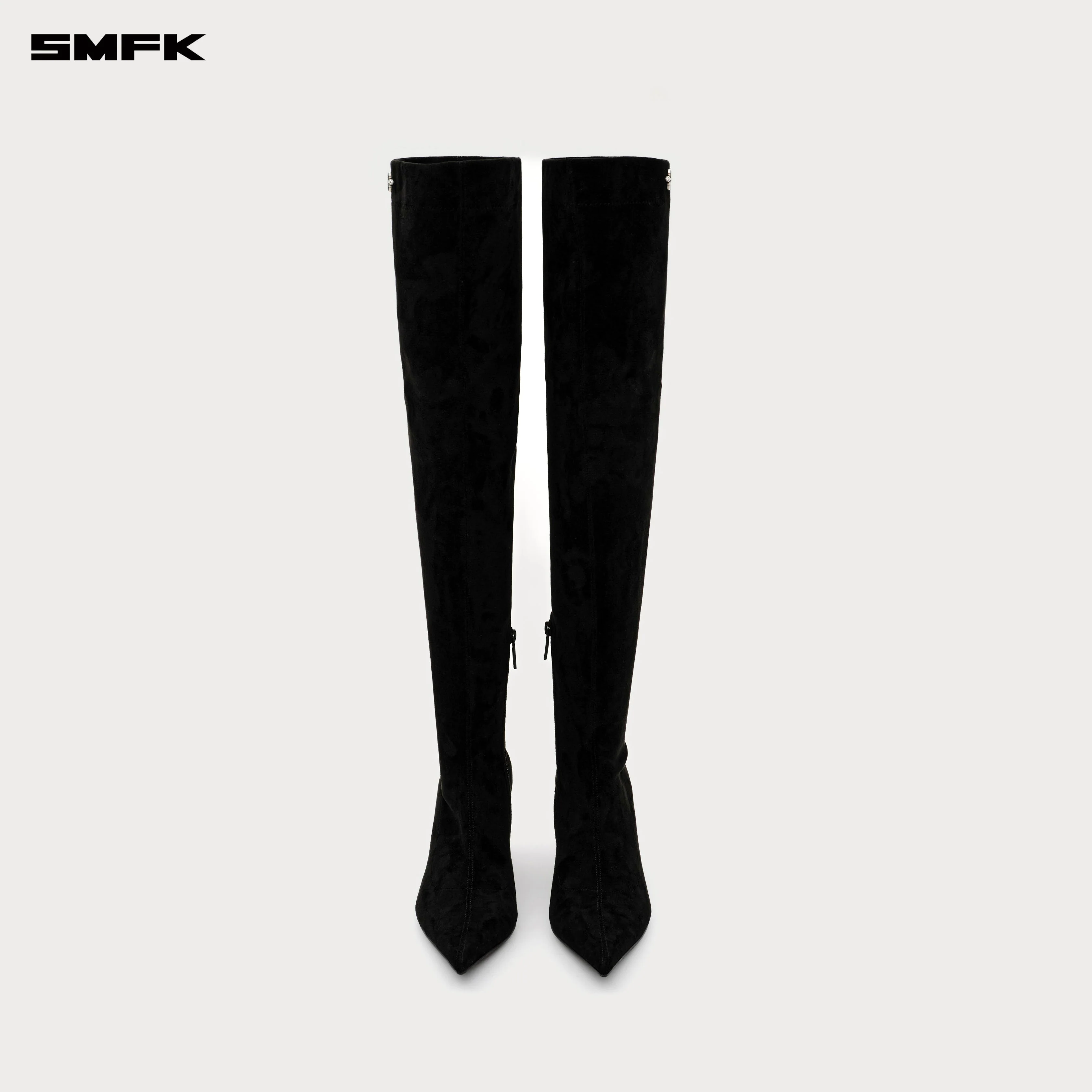 COMPASS RIVET Elastic Knee-High Boots - Image 4