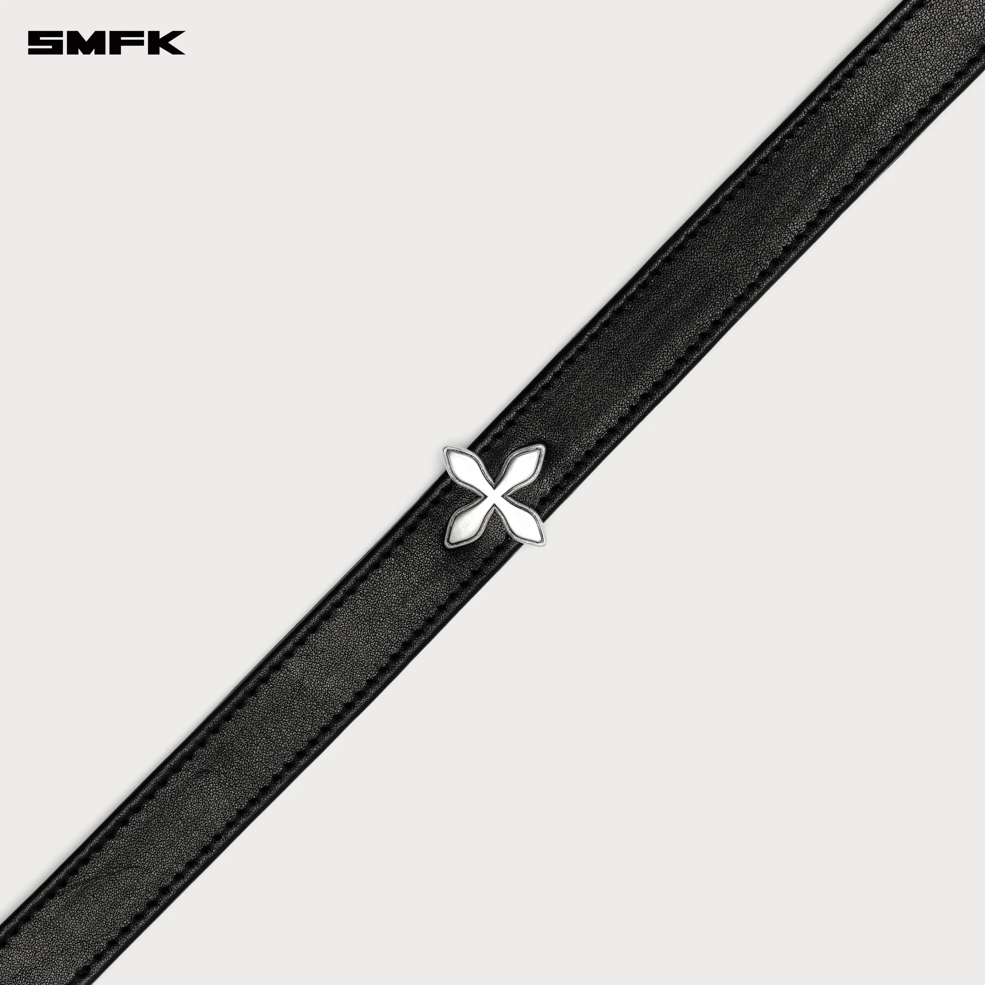 COMPASS RIVET Cross Rivet Leather High Collar Choker - Image 2