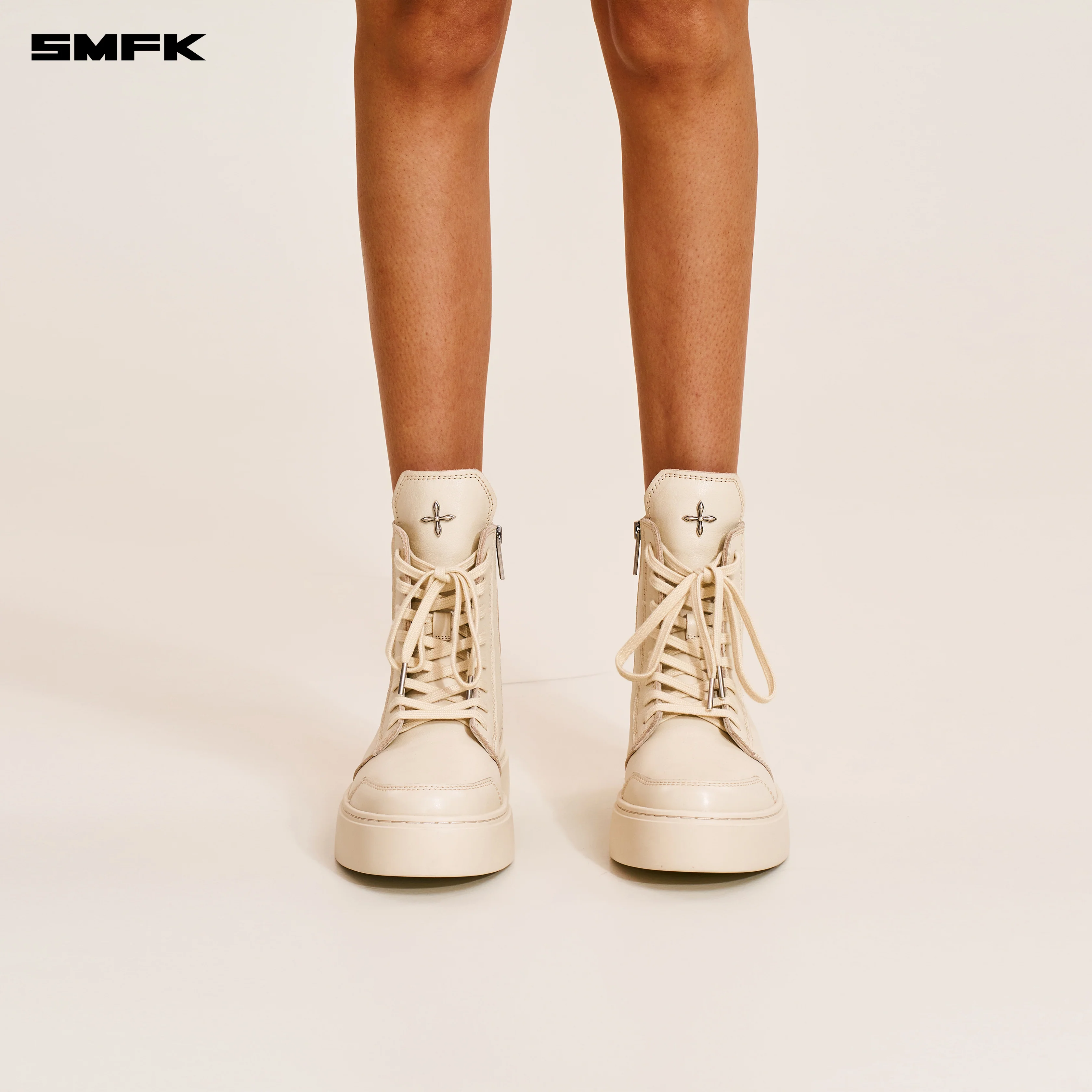 COMPASS RUSH LEATHER SNEAKER/HIGH SNOW MOUNTAIN WHITE