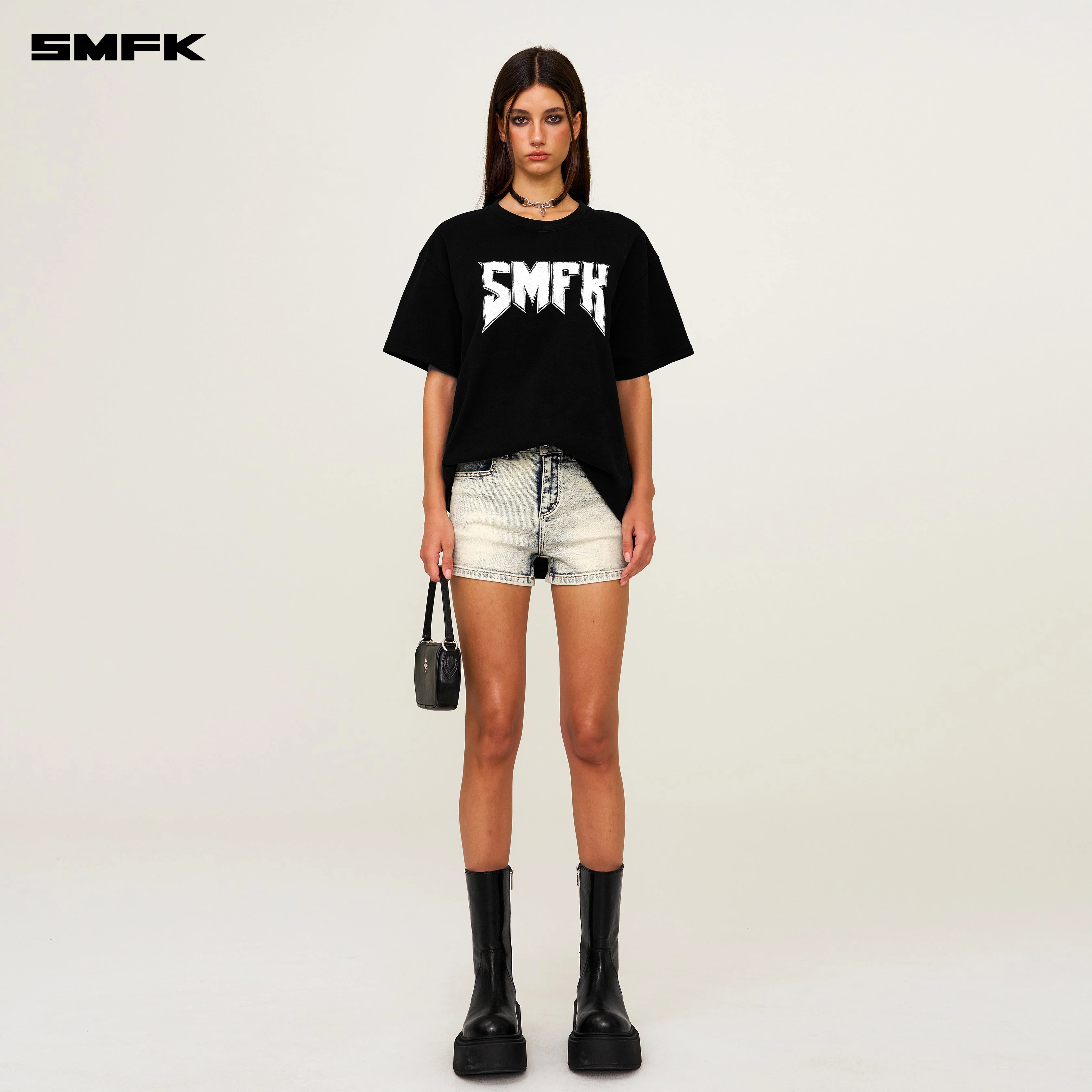 Compass SMFK Metal Rock Loose Tee Black - Image 2