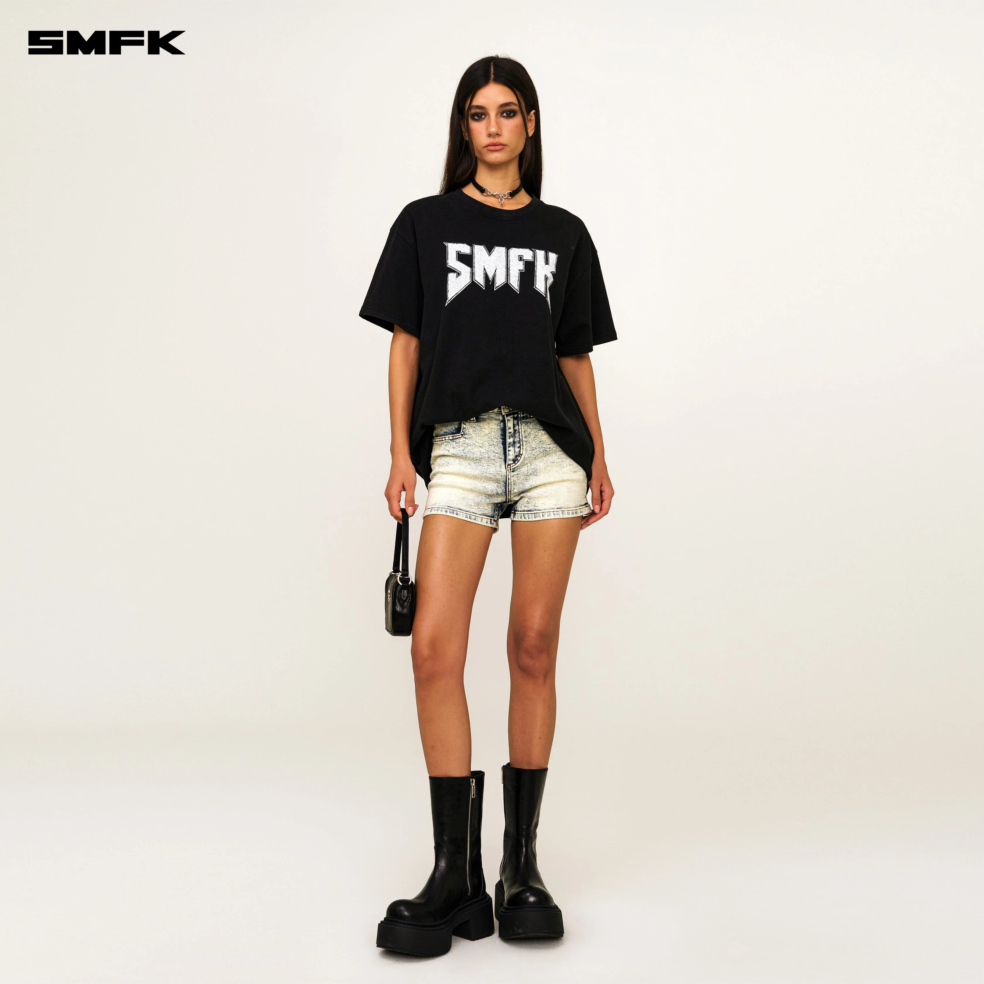 Compass SMFK Metal Rock Loose Tee Black - Image 4