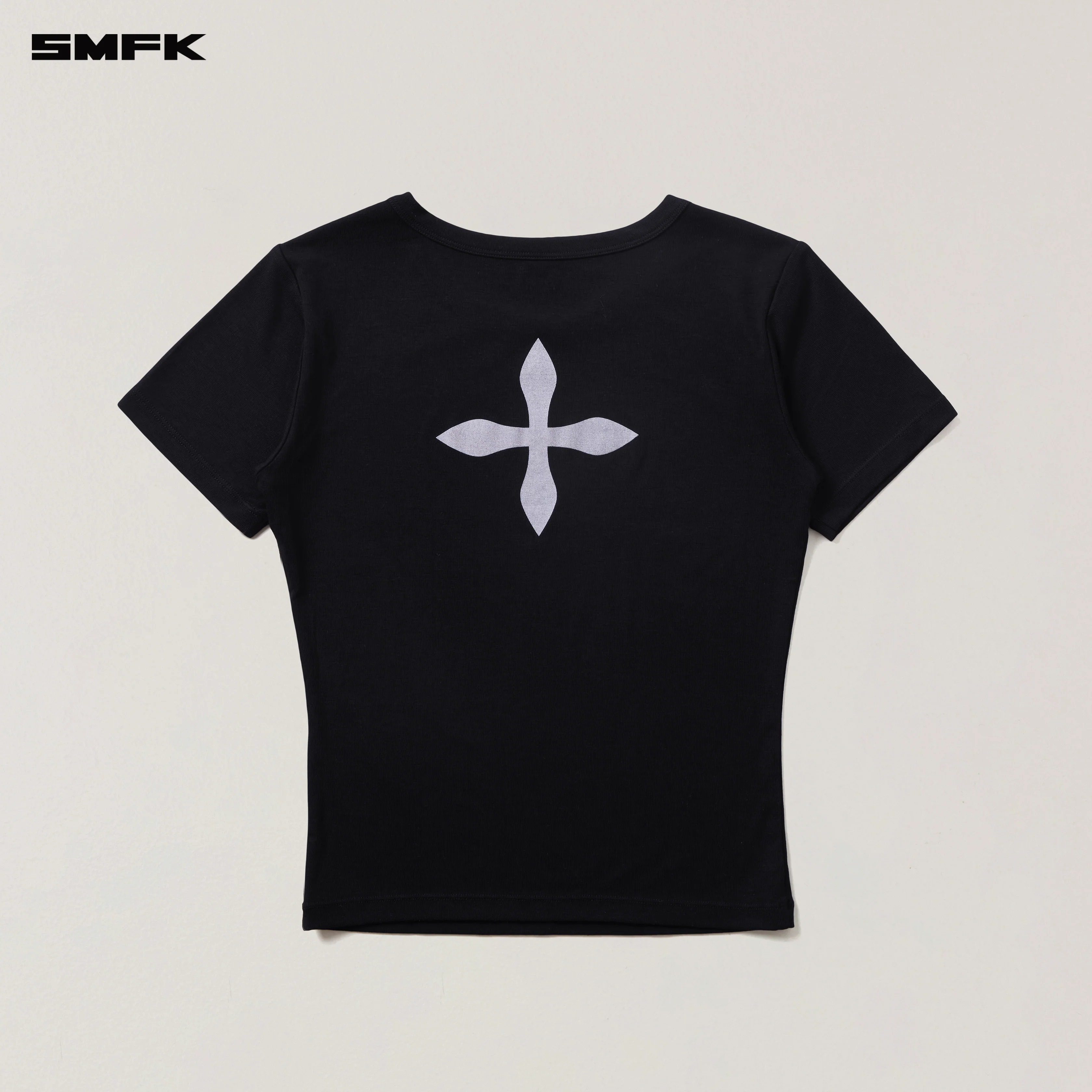 COMPASS STAMP ACETATE BODY SPORTS TEE WILD BLACK - Image 6