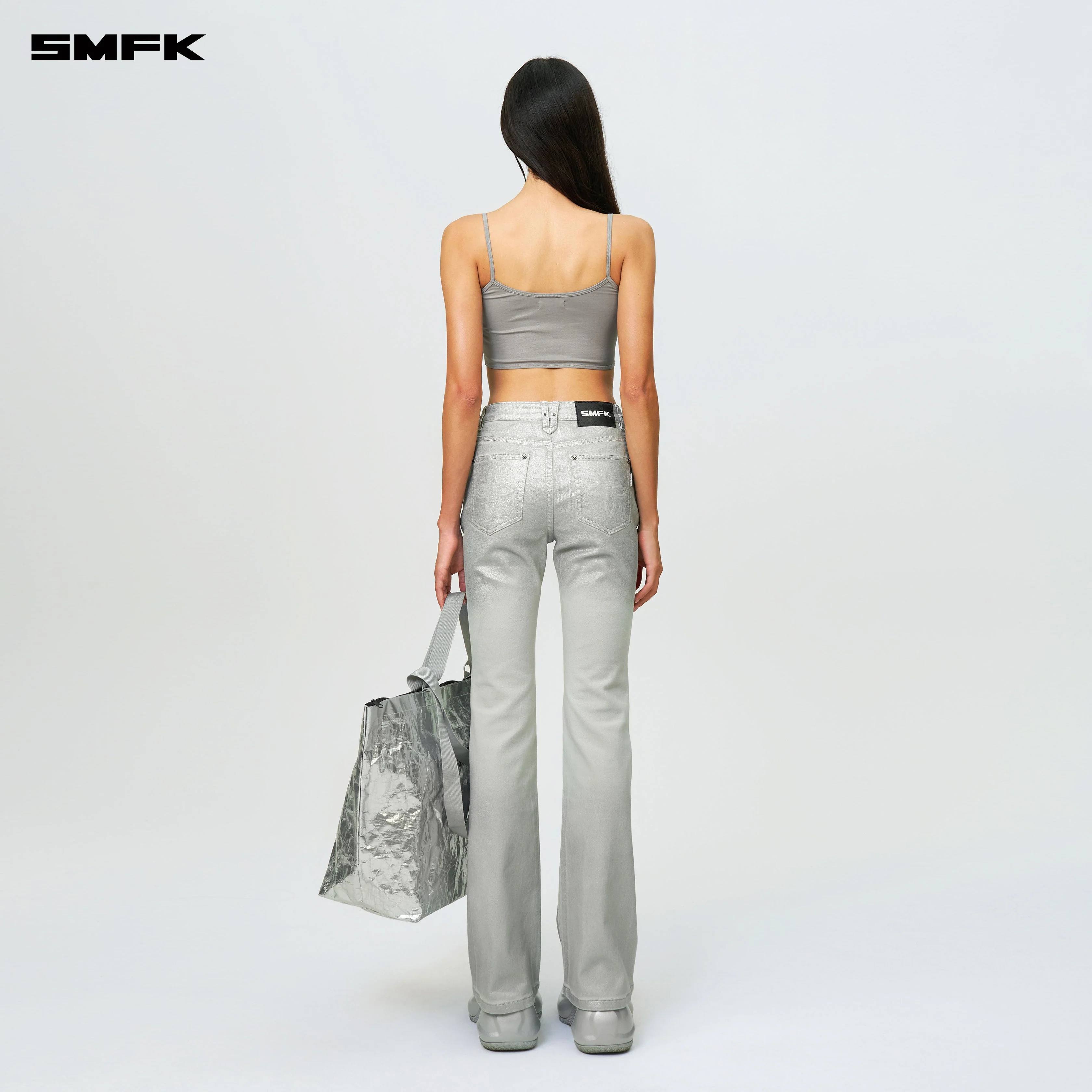 Compass Wild Classic Flared Jeans Silver - Image 3