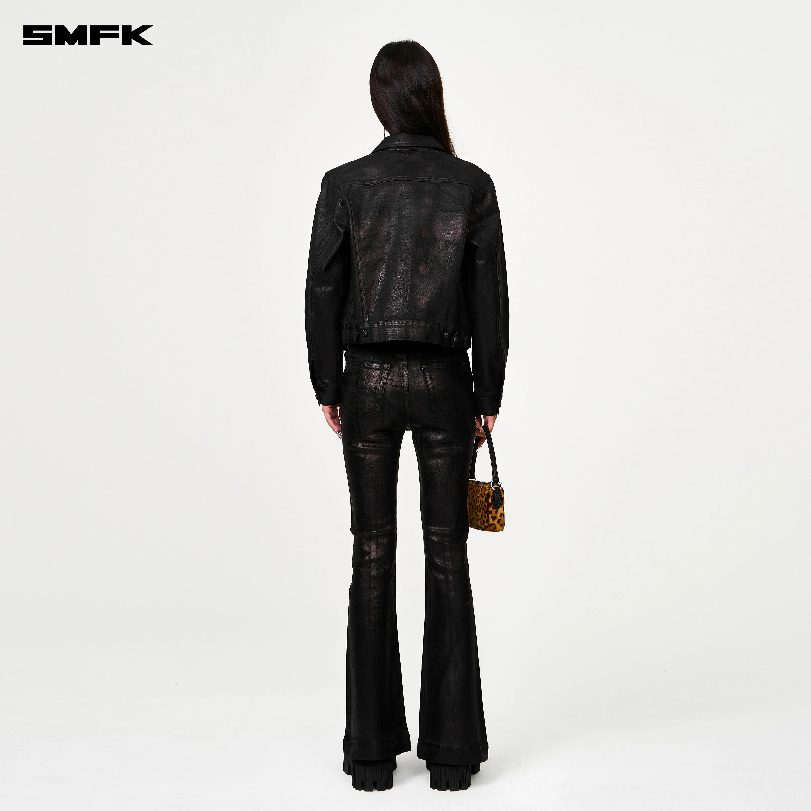 Compass Wild Waxed Denim Flared Jeans - Image 2